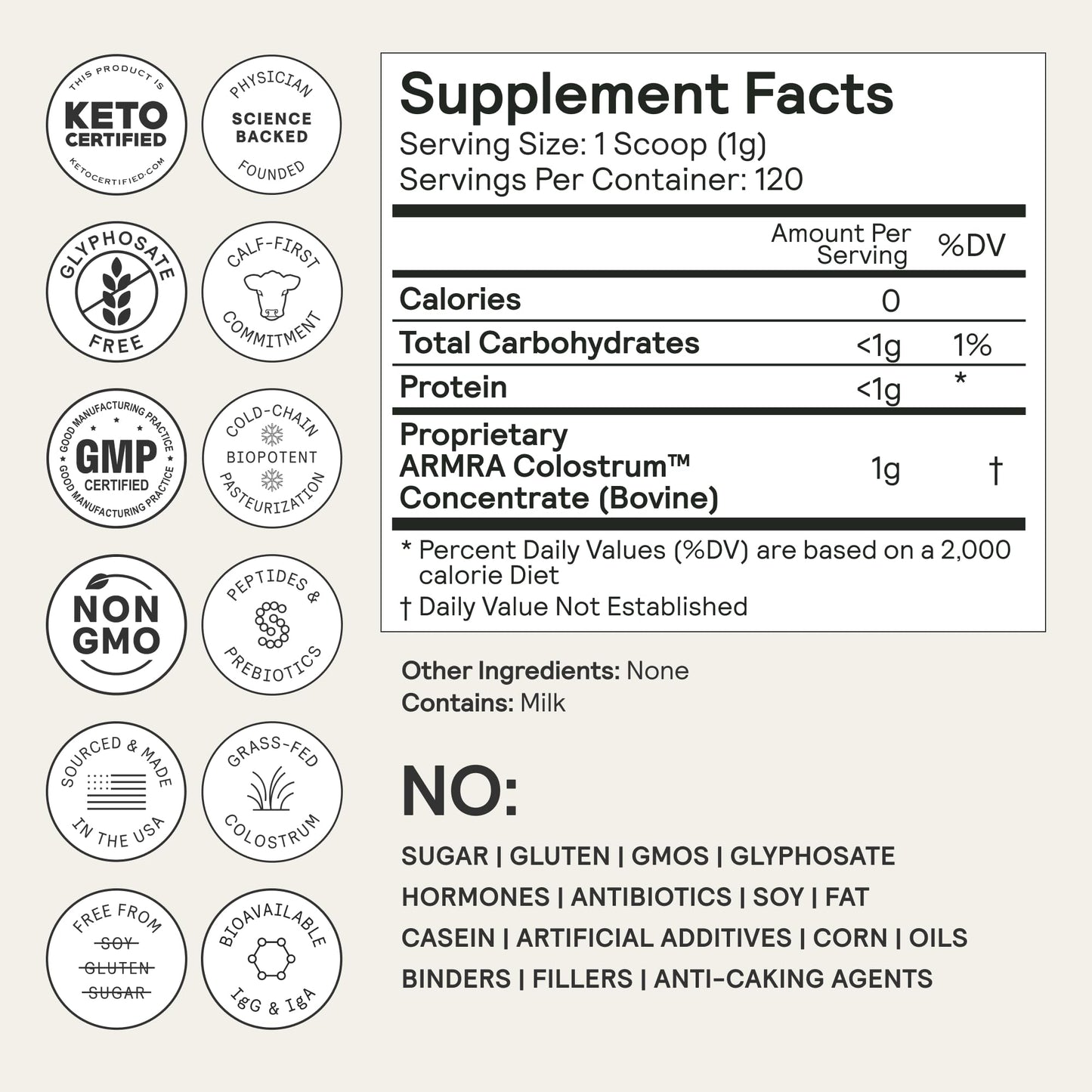 ARMRA Colostrum™ Premium Powder, Grass Fed, Gut Health Bloating Immunity Skin & Hair, Contains 400+ Bioactive Nutrients, Keto, Gluten & Fat Free (Blood Orange, Unflavored Bundle | 180 Servings) ARMRA
