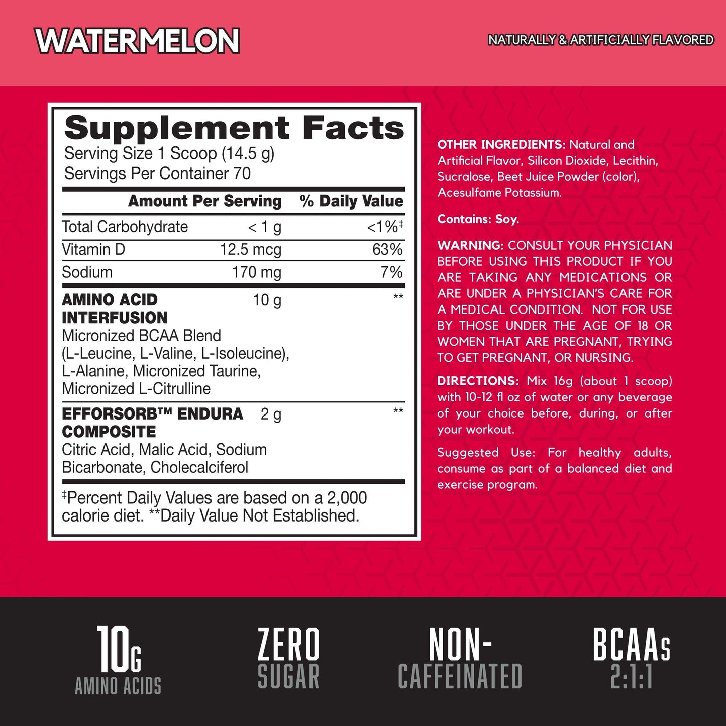 BSN Amino X Muscle Recovery & Endurance Powder with BCAAs, Intra Workout Support BSN