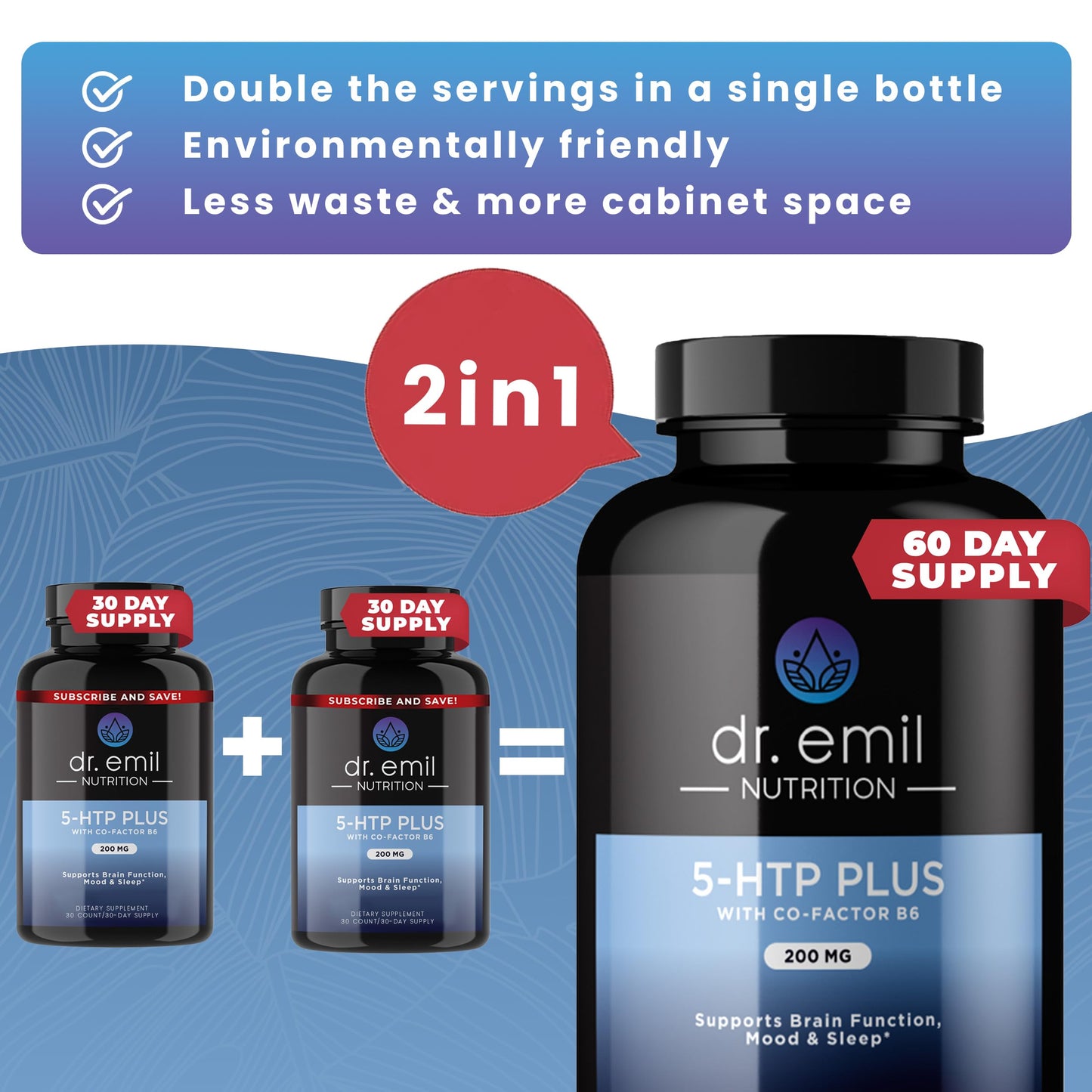 DR EMIL NUTRITION 200 MG 5-HTP Plus with SAM-e for Mood, Stress, and Sleep DR EMIL NUTRITION