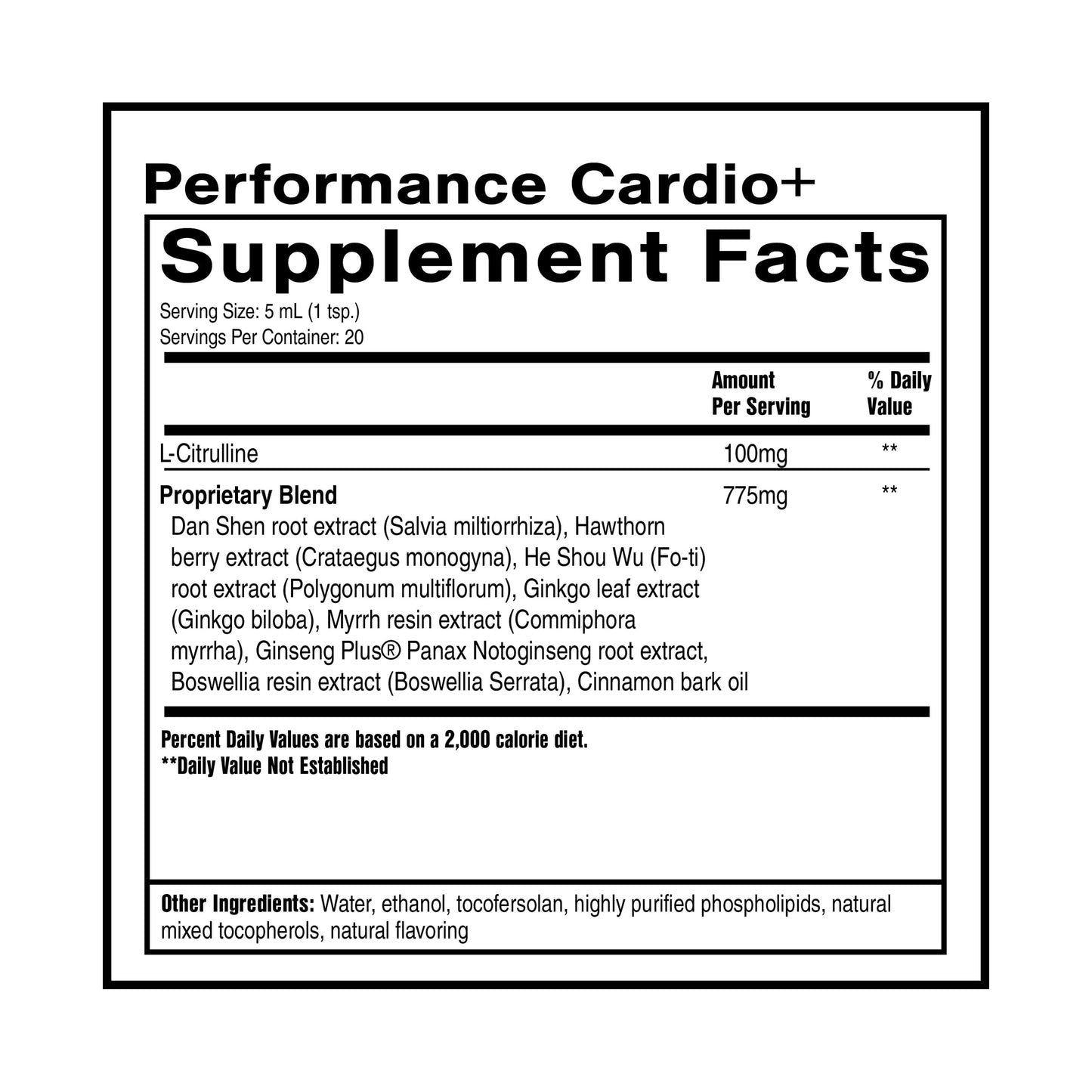 Quicksilver Scientific Performance Cardio+ - Herbal Supplement to Support Blood Circulation & Brain Health - Cardiovascular Supplement with Hawthorn Berry + He Shou Wu + Ginseng Extract (3.38 oz) Quicksilver Scientific