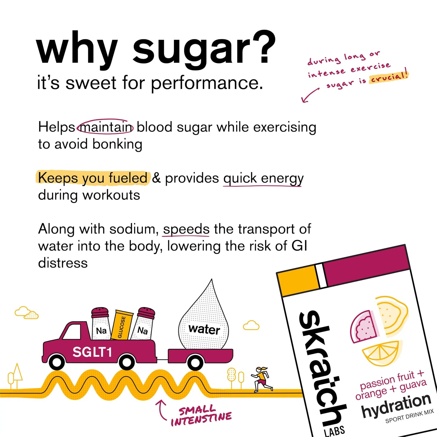 Skratch Labs Hydration Sports Drink Mix – Real‑Fruit Electrolyte Powder for Fast Hydration & Endurance | Passion Fruit Orange Guava | 20 Servings | Vegan, Skratch Labs