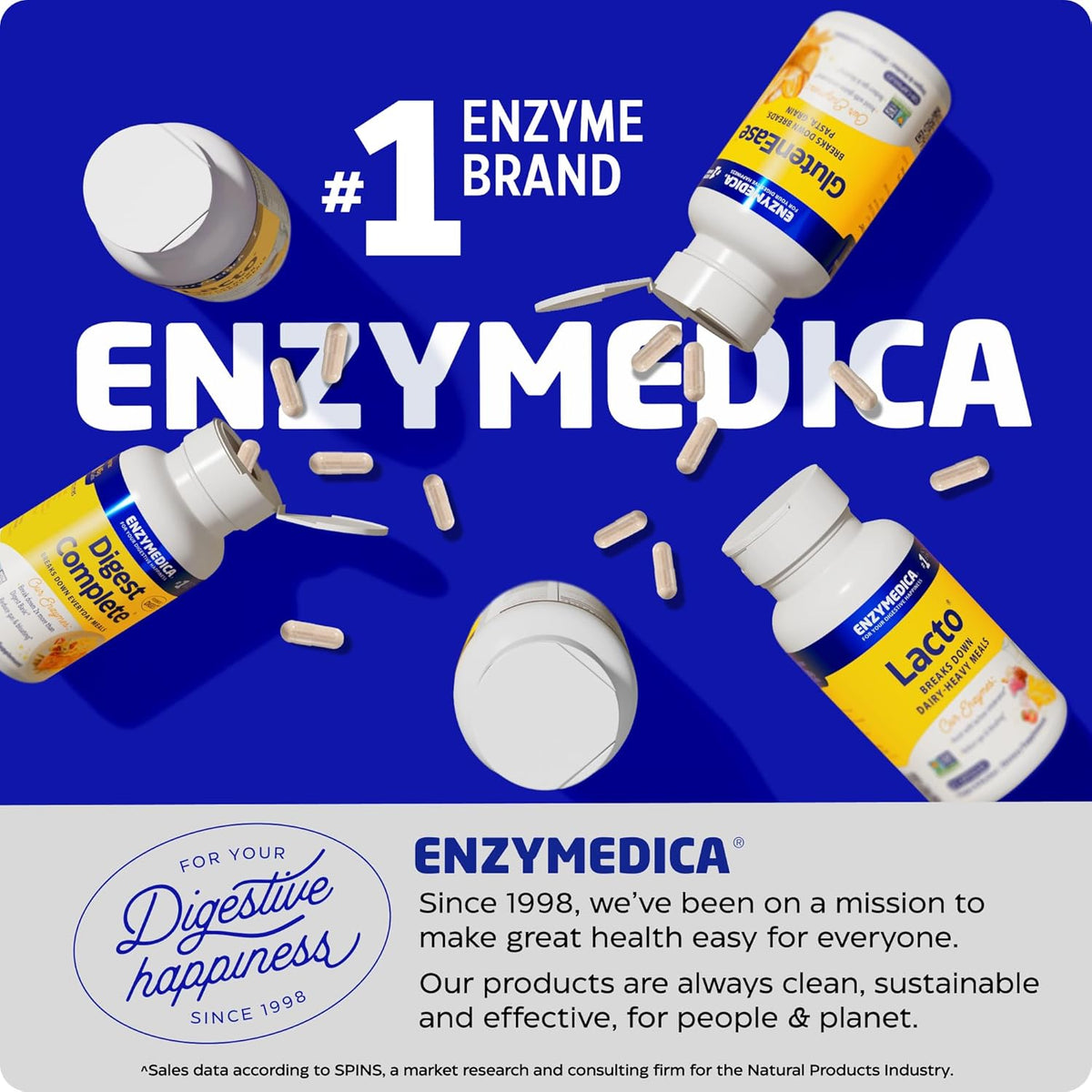 Enzymedica DairyAssist, Support for Milk & Dairy Digestion, 30 Caps Gsupps Australia