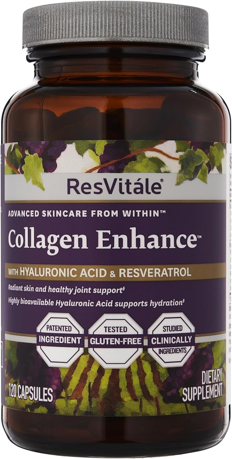 ResVitále Collagen Enhance - Beauty Supplement with Hyaluronic Acid ResVitále