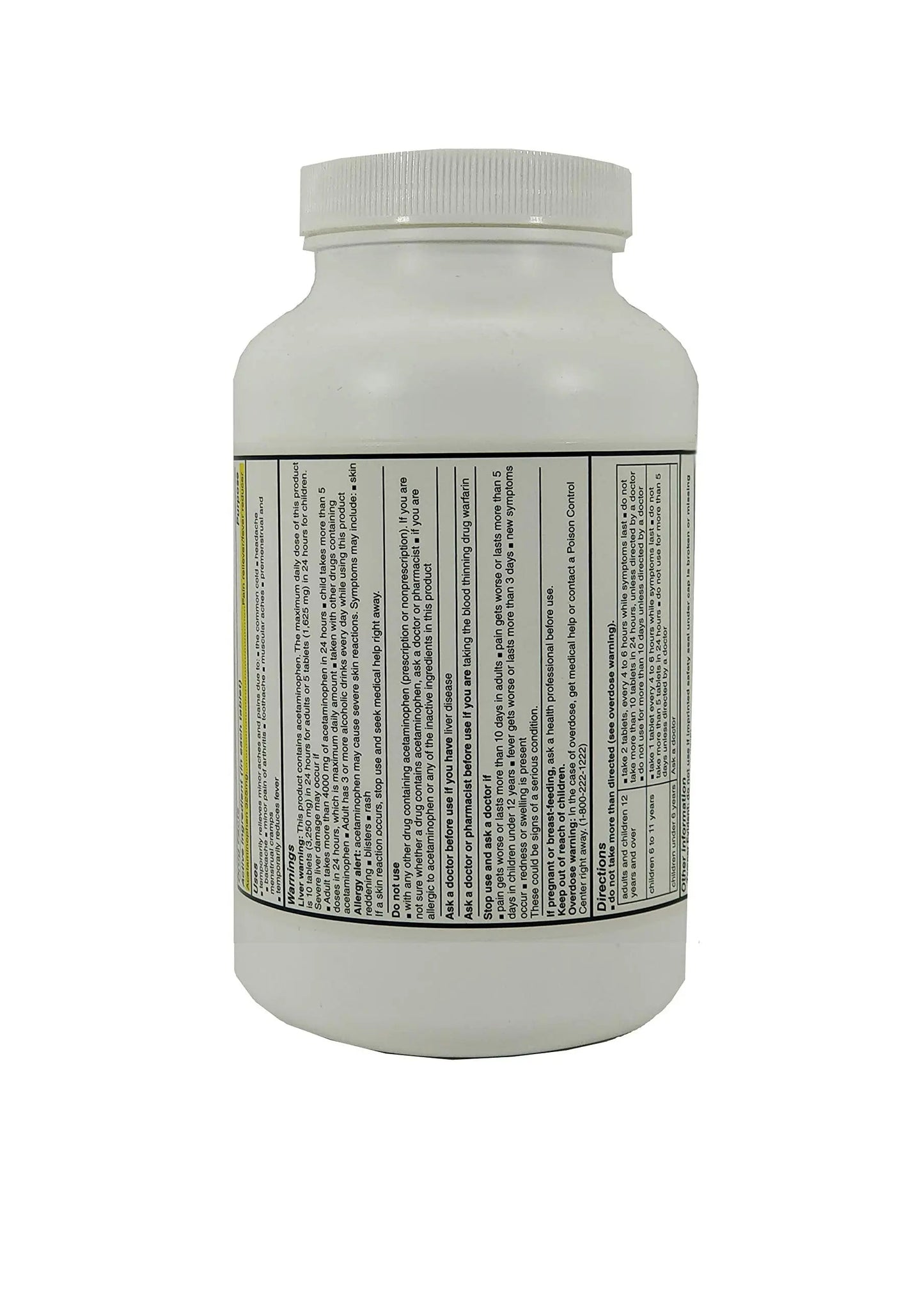 Pharbest Acetaminophen 325 mg 1000 Count Tablets Harbest