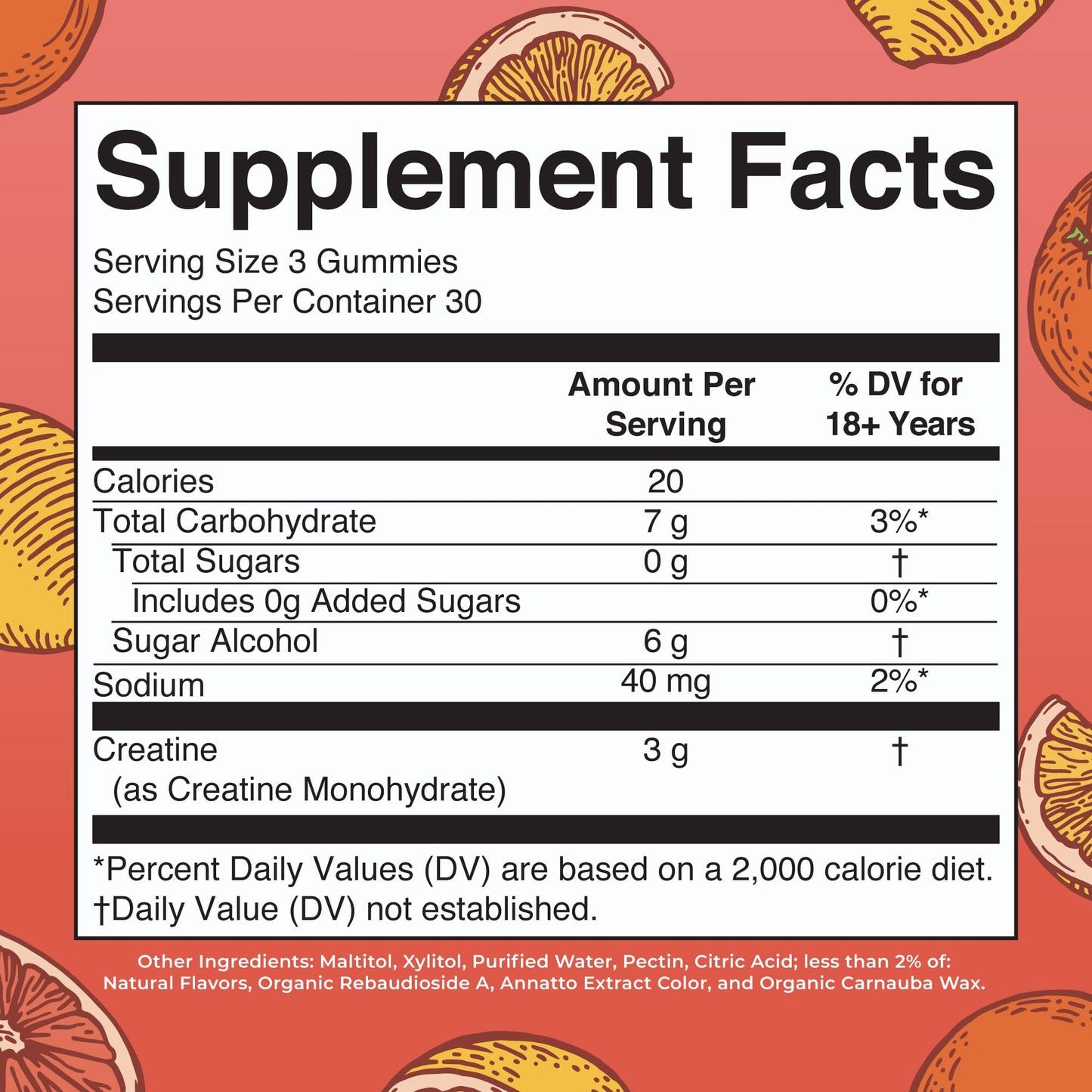 MaryRuth's Creatine Gummies | Creatine Monohydrate Gummies | 3g Creatine Per Serving | Creatine for Women & Men | Tangerine Citrus Flavor | Exercise | Workout | Sugar Free | Vegan | 90 Count MARYRUTH'S