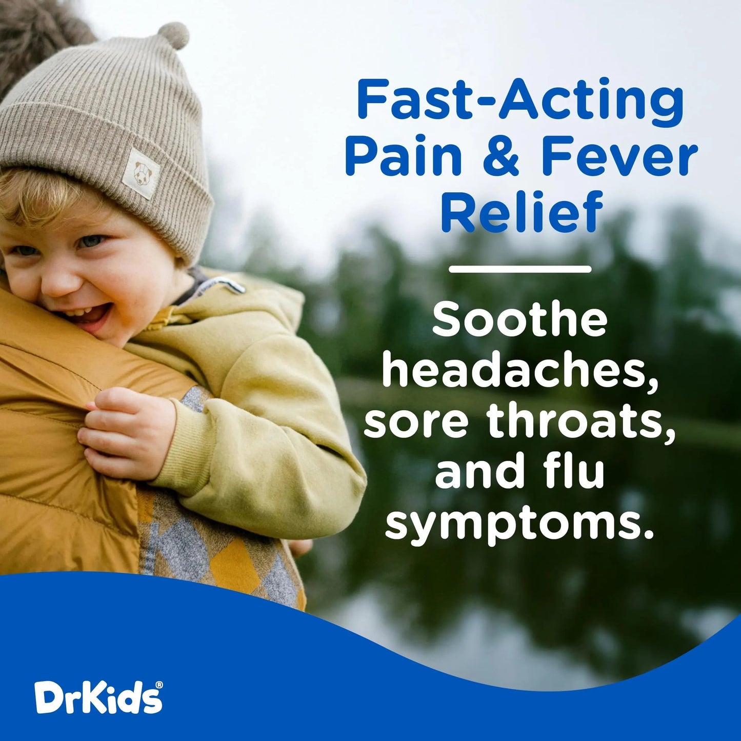 Dr. Kids Children’s Pain and Fever Chewable Gels – Pain Relief and Fever Reducer for Kids Ages 2–11, 80 mg Chewable Acetaminophen for Headache, Sore Throat, Cold & Flu, Pineapple Flavor, 24 Count Dr. Kids