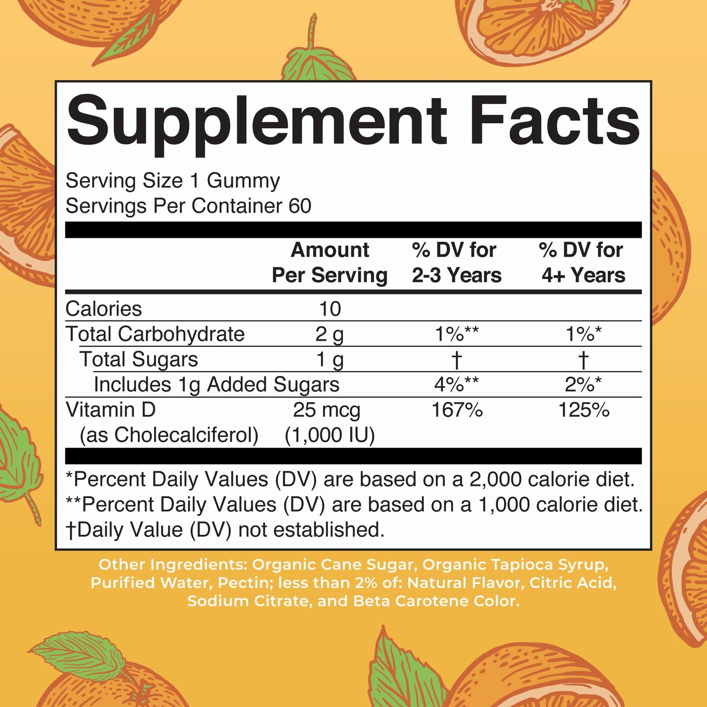 MaryRuth Organics Vitamin D3 Gummies | 2 Month Supply | Adults & Kids Vitamin D Gummy | Immune Support Supplement | VIT D3 1000IU for Bone Health&Muscle Function | Vegan | Non-GMO | Gluten Free | 60 MARYRUTH'S
