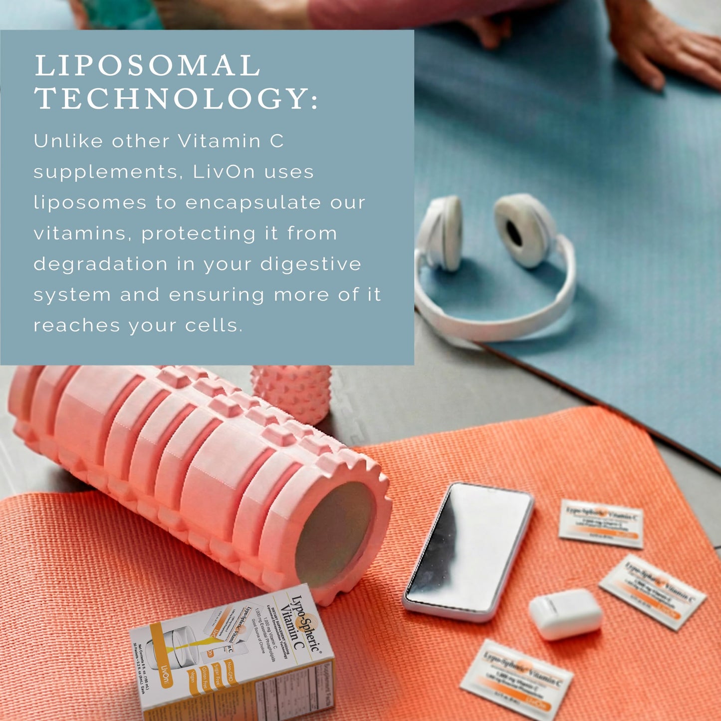 LivOn Laboratories Lypo–Spheric Liposomal Vitamin C 1000mg - No Sugar, Immune Support, Plant Based - Easy to Swallow, Absorbable - Non–GMO, Gluten Free LivOn Laboratories