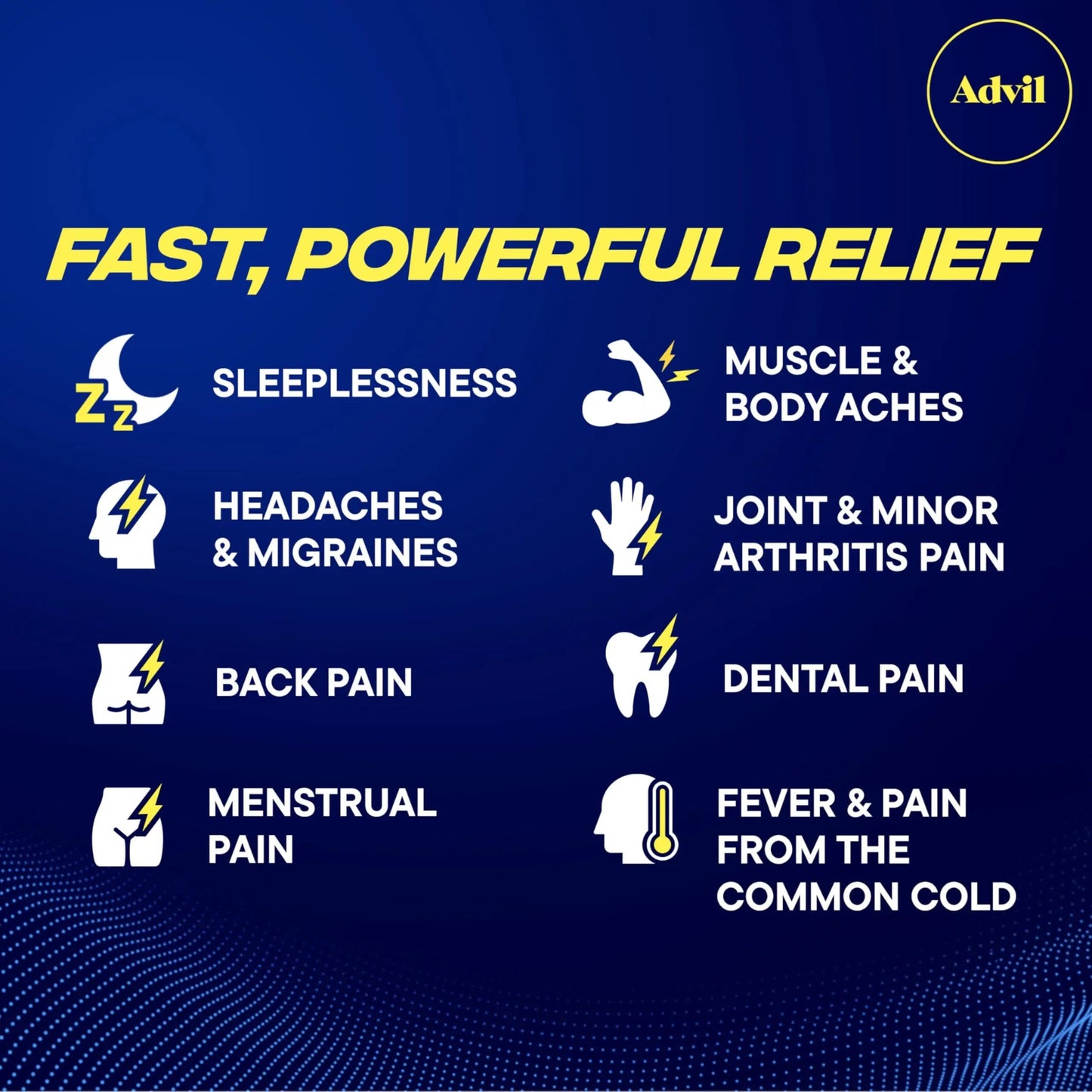 Advil PM Pain Reliever And Nighttime Sleep Aid, Pain Medicine With Ibuprofen For Pain Relief And Diphenhydramine Citrate For A Sleep Aid - 120 Coated Caplets Advil
