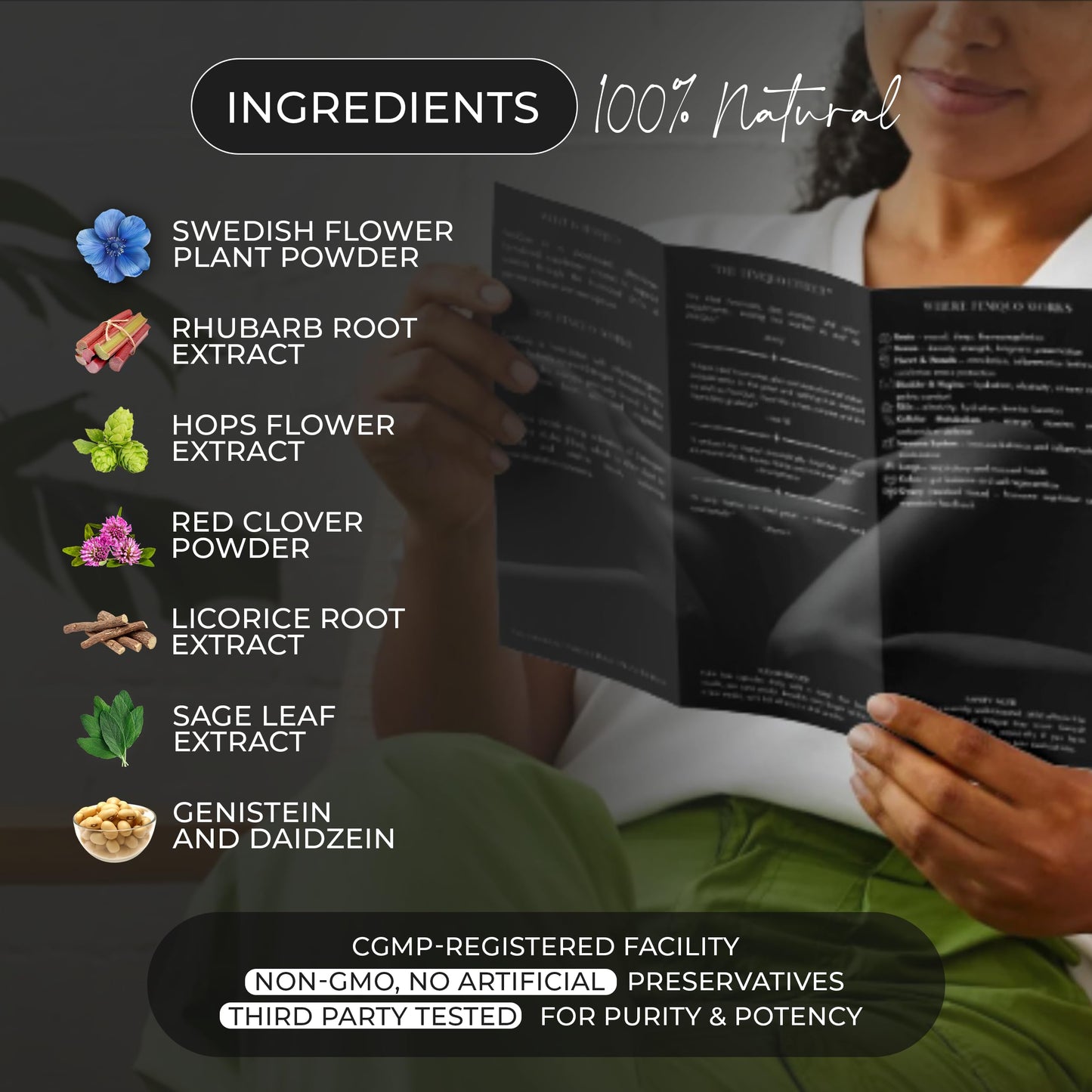 FemQuo by Dr. Honey Menopause & Perimenopause Support for Women Non Hormonal OBGYN Formulated with Rhapontic Rhubarb Red Clover Hops &Sage to Help Hot Flashes Night Sweats Sleep and Mood 60 Capsules FemQuo by Dr. Honey