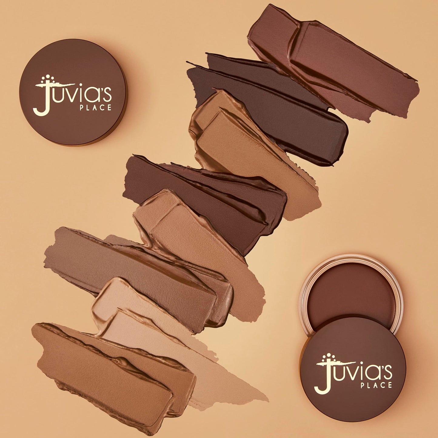 Juvia's Place Bronzed Cream Bronzer - Cocoa - Smooth Cream Bronzer Pot for Sun-Kissed Glow & Warmth, Buildable & Blendable Makeup Contour with Long-Lasting Matte Shimmer Finish, Highly Pigmented Juvia's Place
