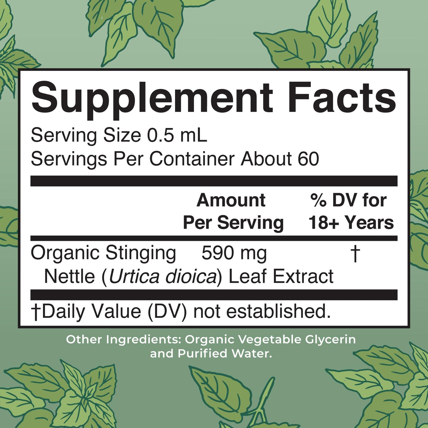MaryRuth Organics Stinging Nettle Leaf Extract | Detox Supplement Herbal Drops | USDA Organic | Vegan | Non-GMO | Gluten Free | 1 Fluid Oz MARYRUTH'S