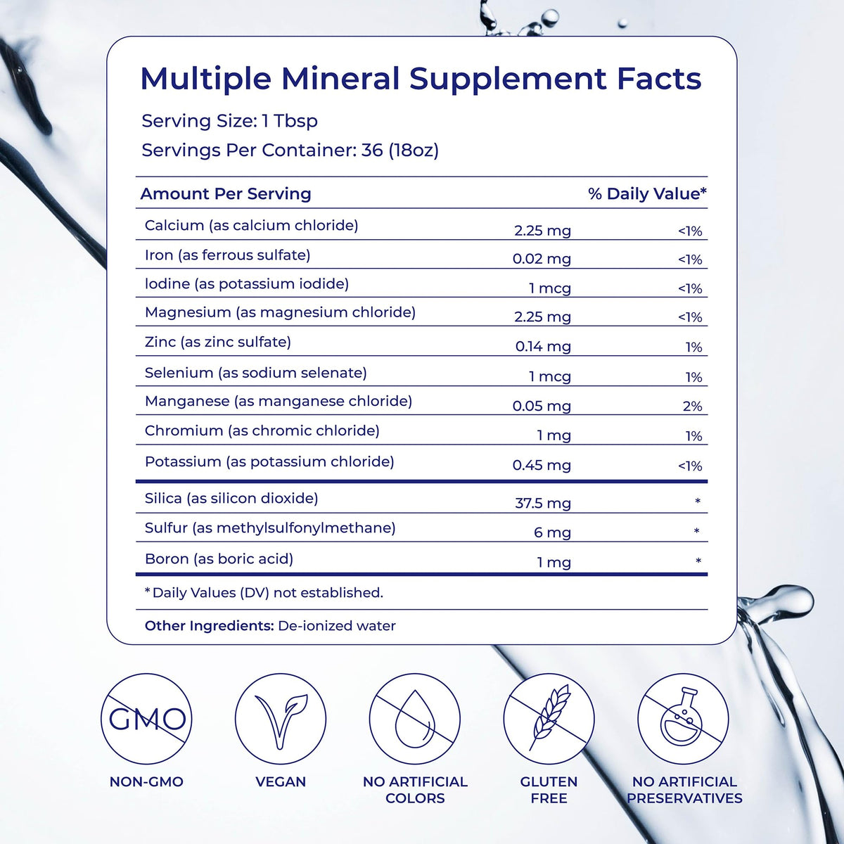 Eidon Multiple Minerals Supplement - Ionic Trace Mineral Drops for Water, with Zinc, Potassium, Chromium, & Magnesium, Natural Liquid Vitamins, Sugar Free & Bioavailable, for Men & Women - 18 oz Eidon Ionic Minerals