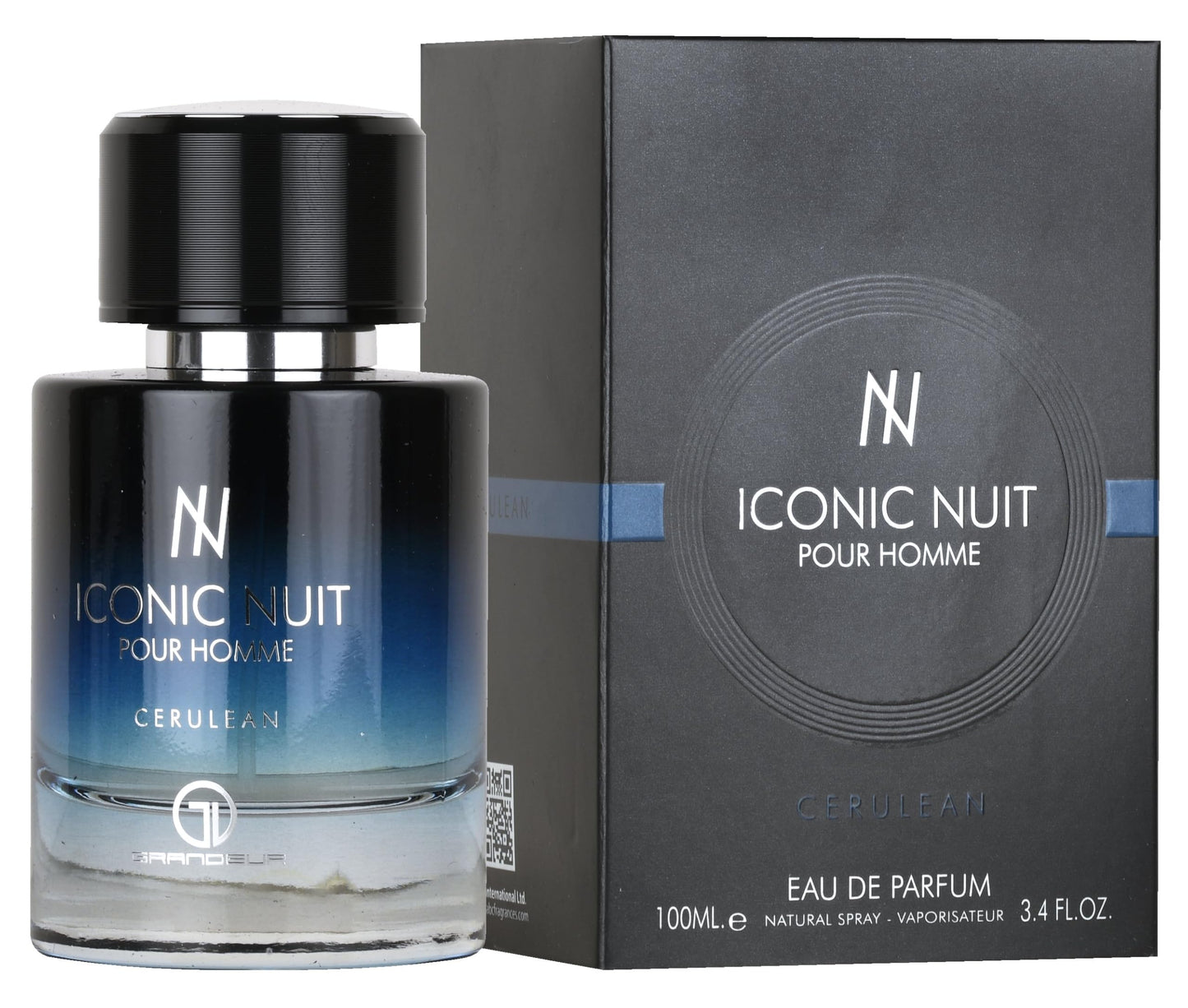 Grandeur Iconic Nuit Pour Homme 3.4 oz 100 ml Eau De Parfum Spray Grandeur