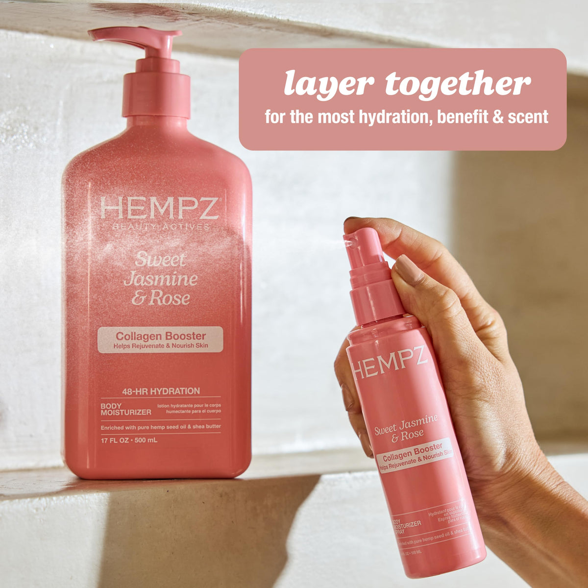Hempz Sweet Jasmine & Rose Moisturizing Body Lotion - 17 Fl Oz Hempz