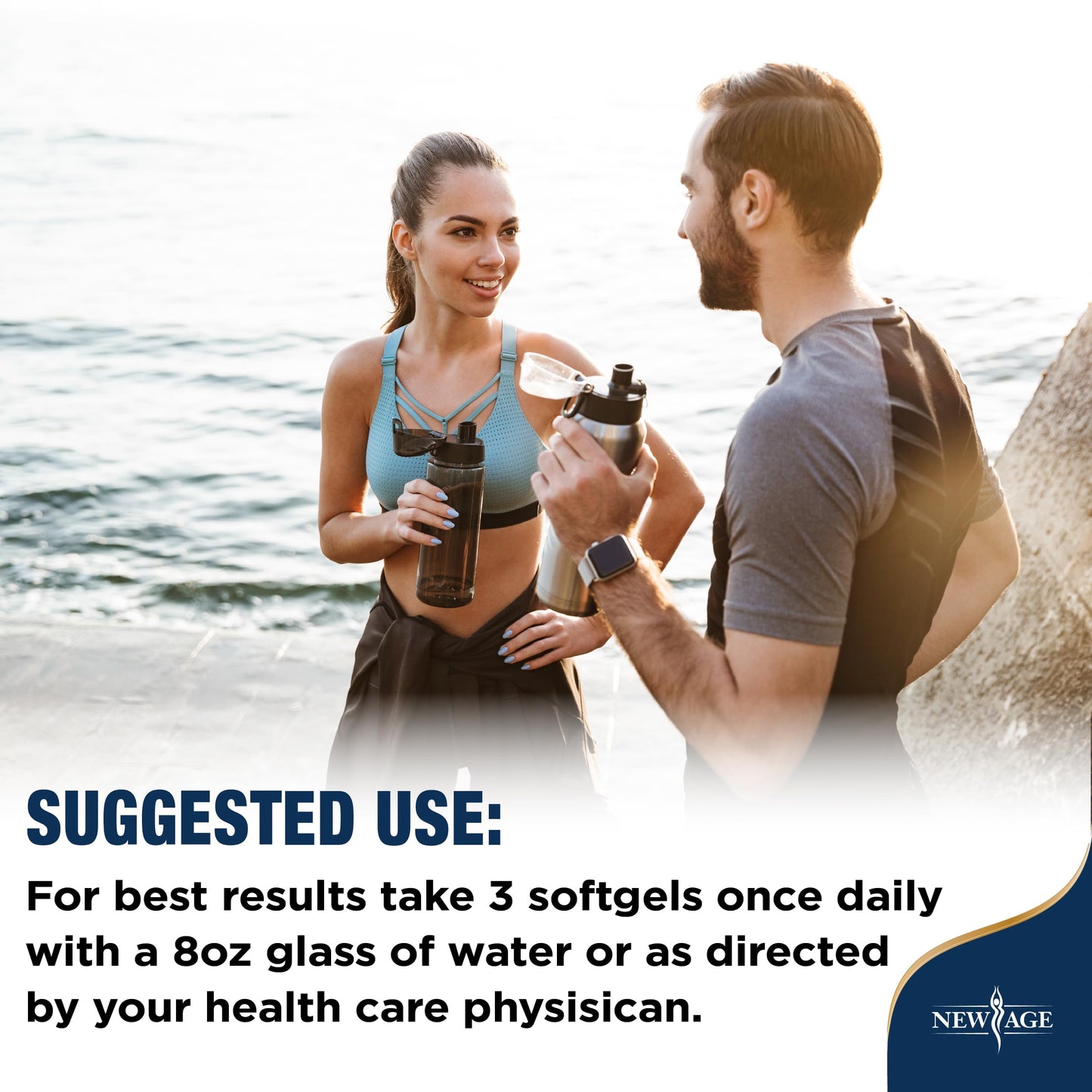 Triple Strength Omega 3 Fish Oil 3750 mg - EPA & DHA - Over 3000mg Omega-3 Fatty Acids - 1350mg EPA + 900mg DHA - Best Essential Fatty Acids, Burpless Fish Oil - 180 Count NEW AGE
