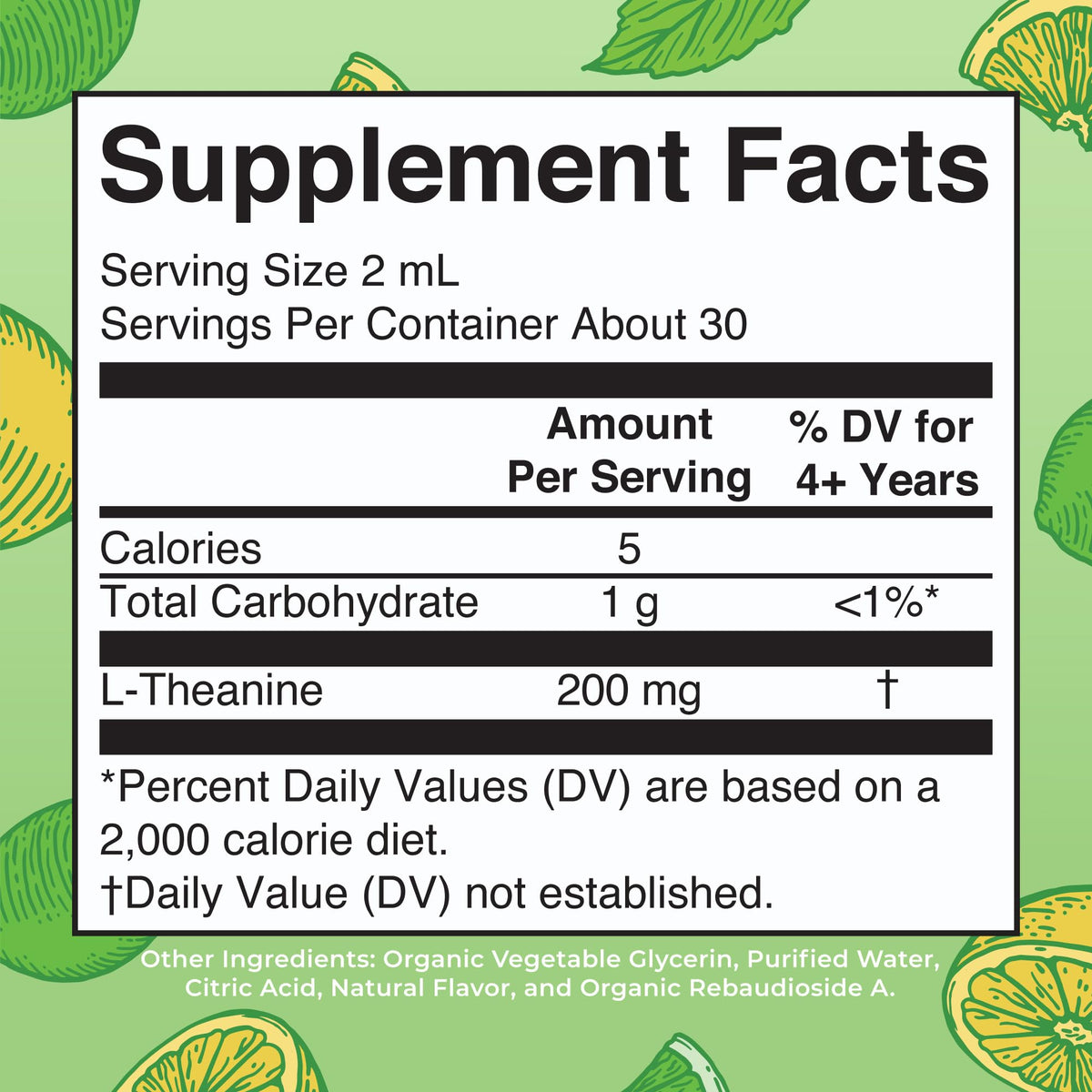 MaryRuth's L Theanine 200mg Liquid Drops | Mood Support for Adults & Kids | Focus Supplement | Natural Sleep Support | Vegan MARYRUTH'S