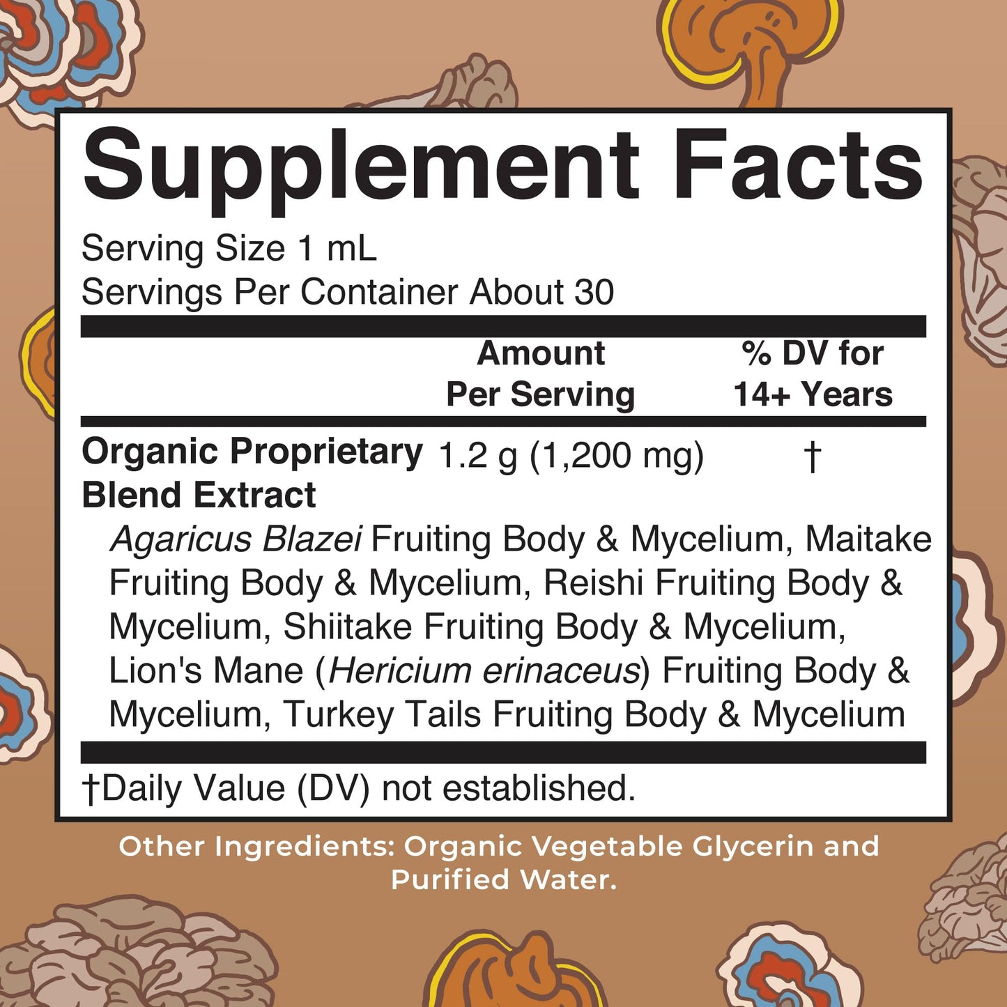 MaryRuth's Mushroom Complex | Lion's Mane | Turkey Tail | Reishi Mushroom | Shiitake Mushrooms | Alcohol Free | Mushroom Blend | Organic | Non-GMO | Vegan | 30 Servings MARYRUTH'S