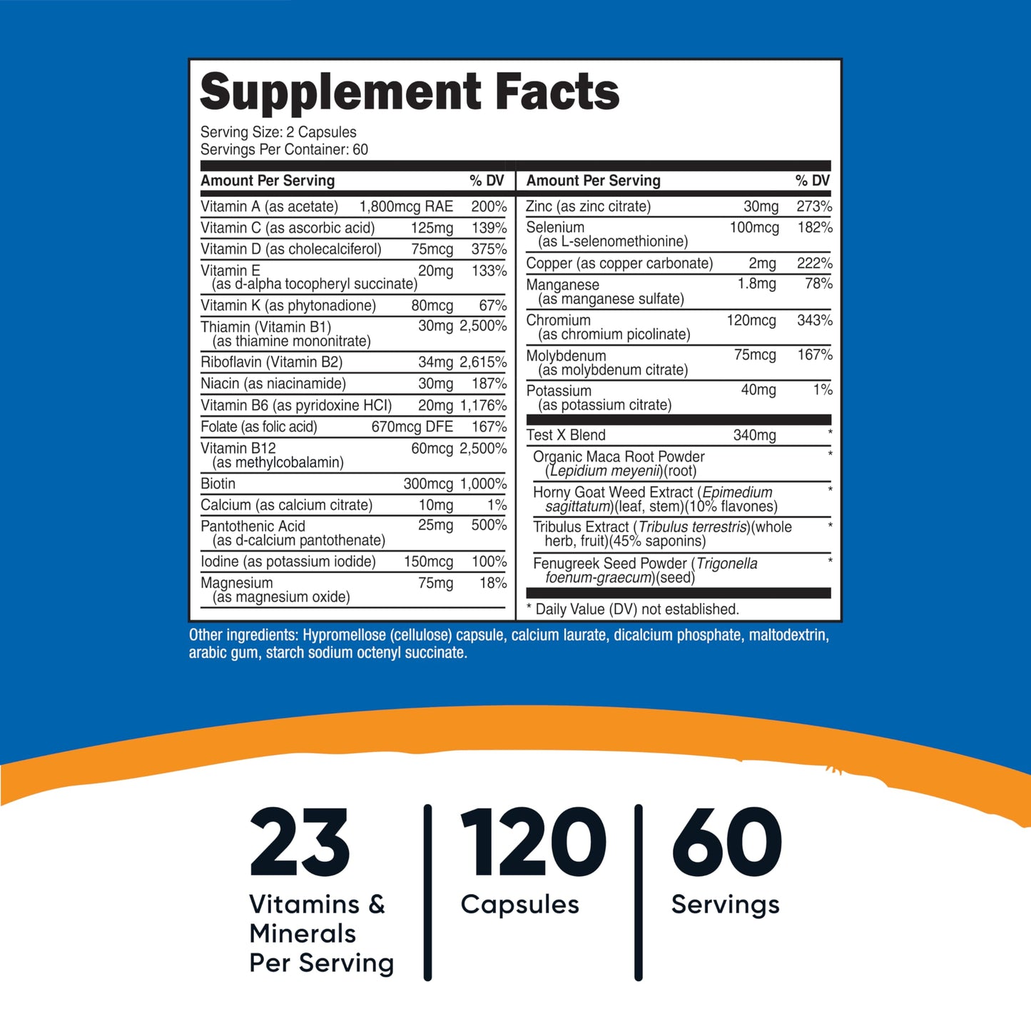 Nutricost Multivitamin for Men 120 Capsules - Vitamins and Minerals for The Healthy Man Nutricost