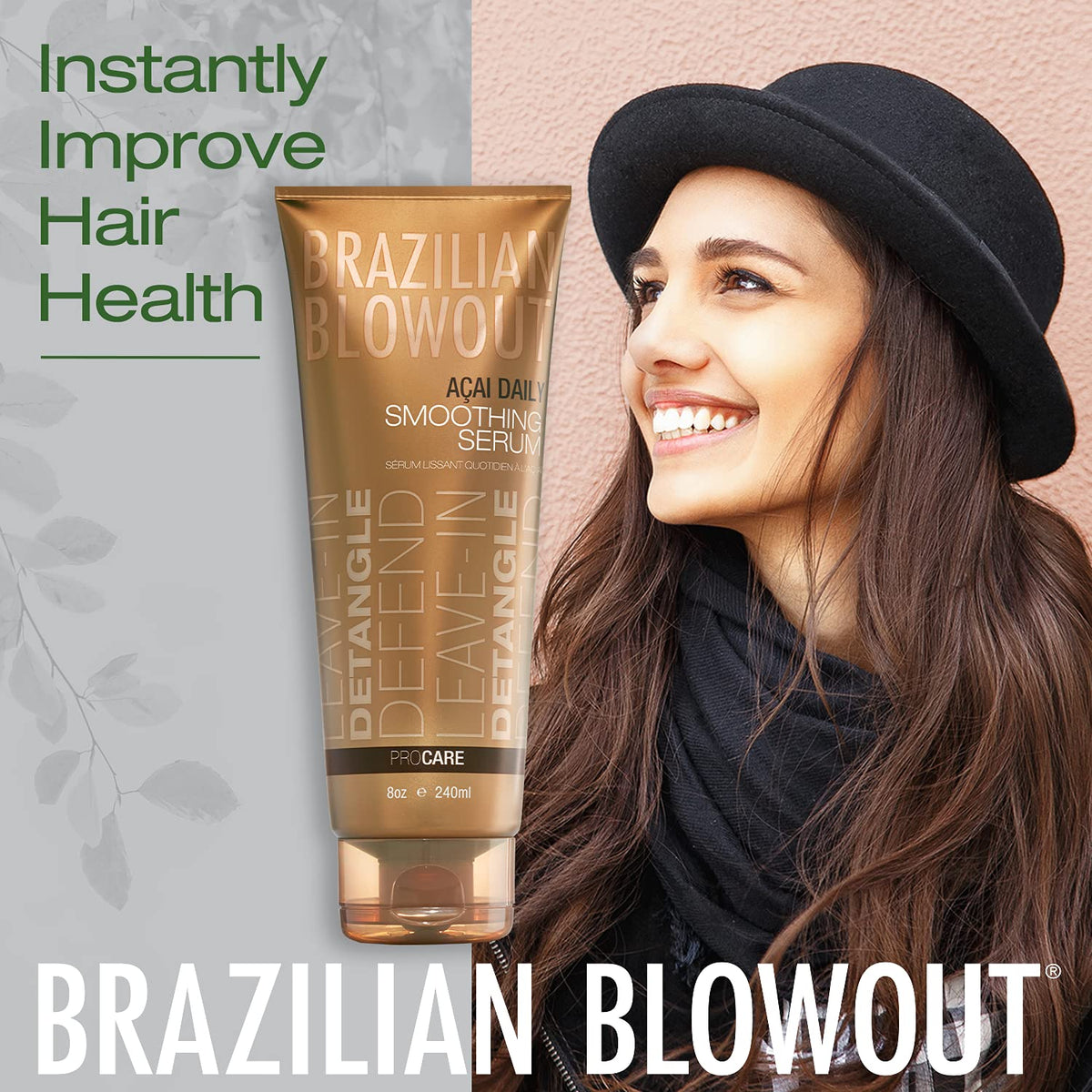 Brazilian Blowout Daily Smoothing Serum | Leave-In Treatment | 8 oz BRAZILIAN BLOWOUT
