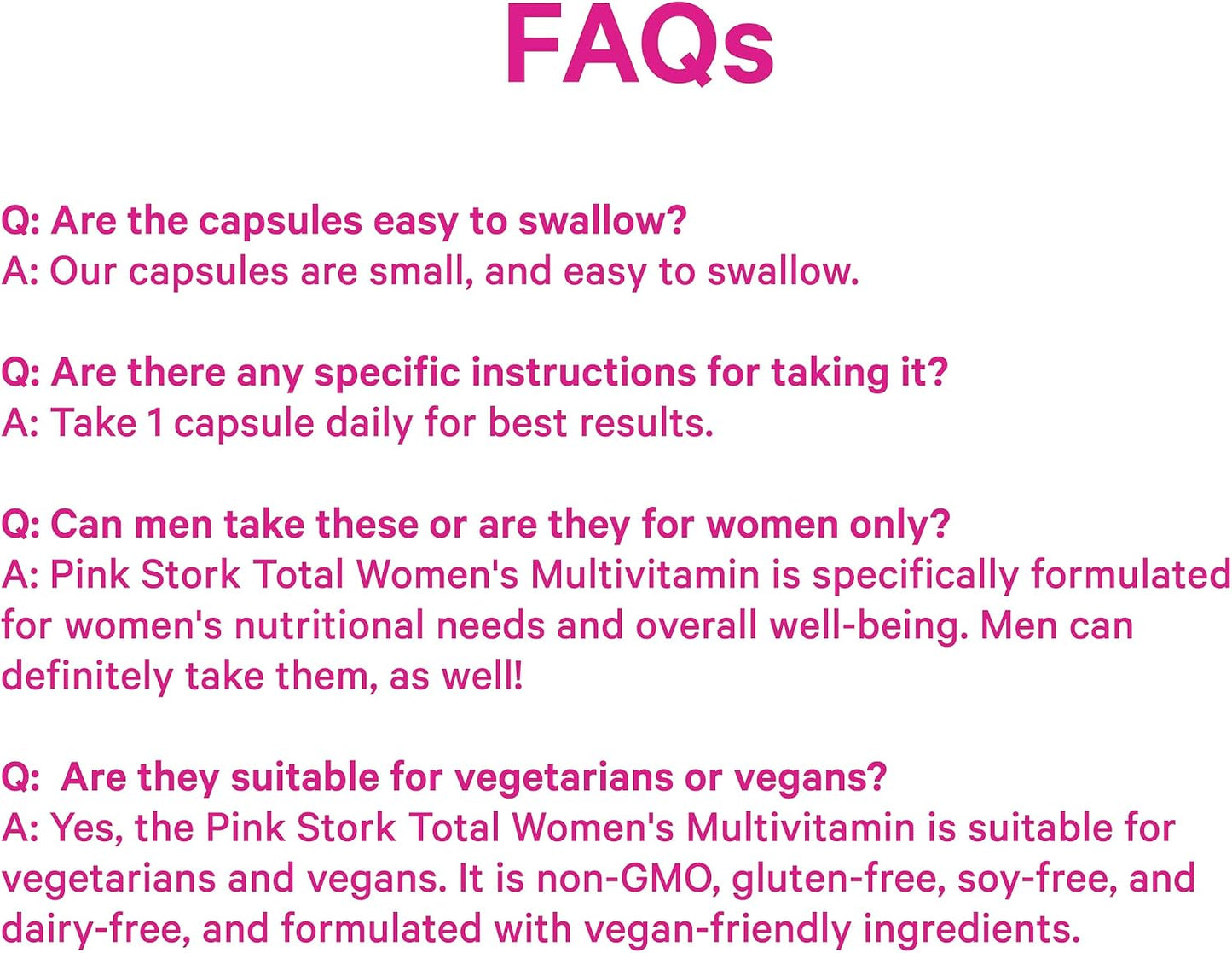 Pink Stork Total Women's Multivitamin, 19 Essential Vitamins, 30 Capsules | Energy, Metabolism, Hormone Support, Immune & Mood Support with B6, B12, Biotin, Iron & Zinc Gsupps Australia