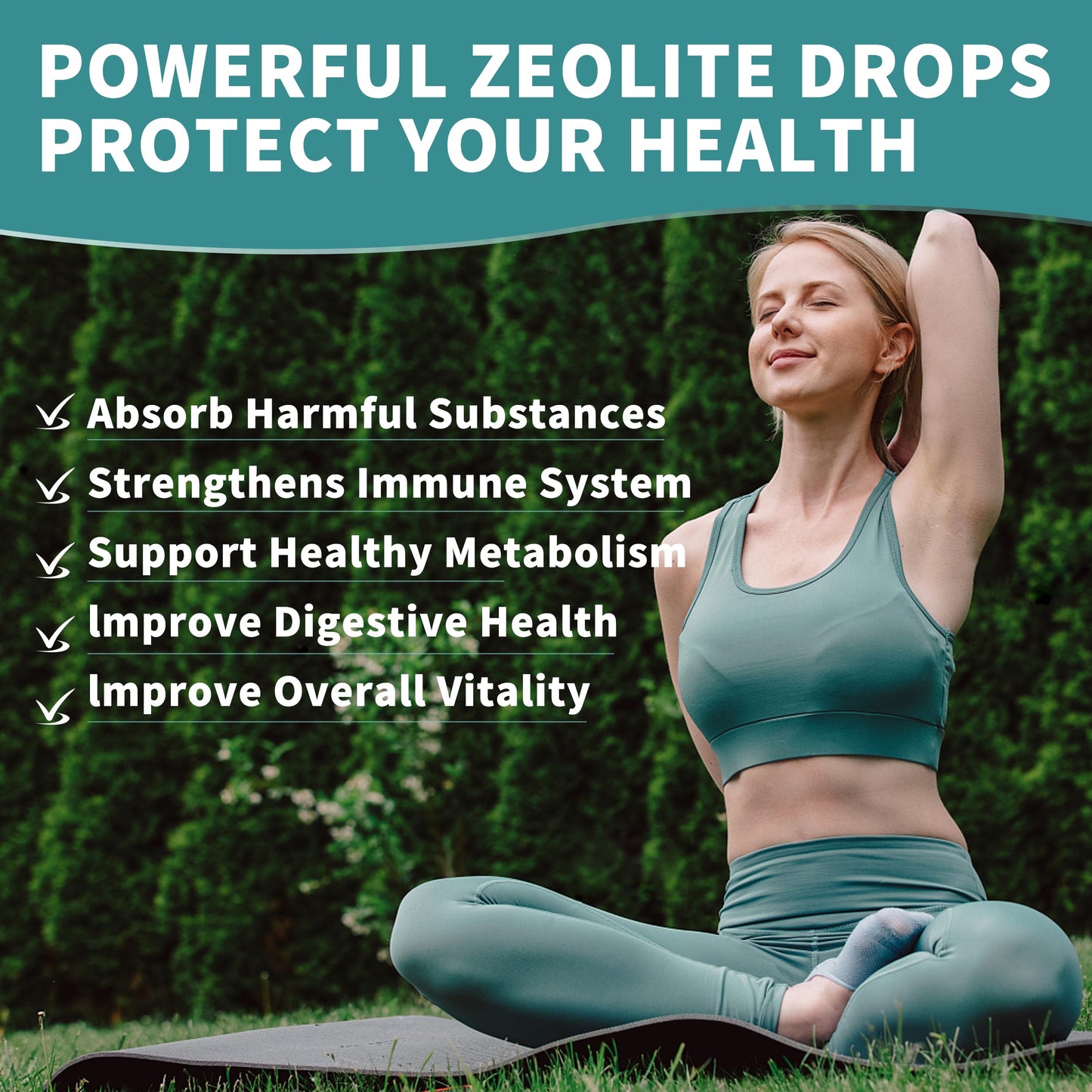 Zeolite Drops for Women,Adults and Kids- Clinoptilolite Zeolite Liquid Drops with Vitamin B12 & D3 - Heavy Metal Support, Immune Health, Natural Metabolism, Energy & Clear Skin - 30 Day Vegan Supply Herbance