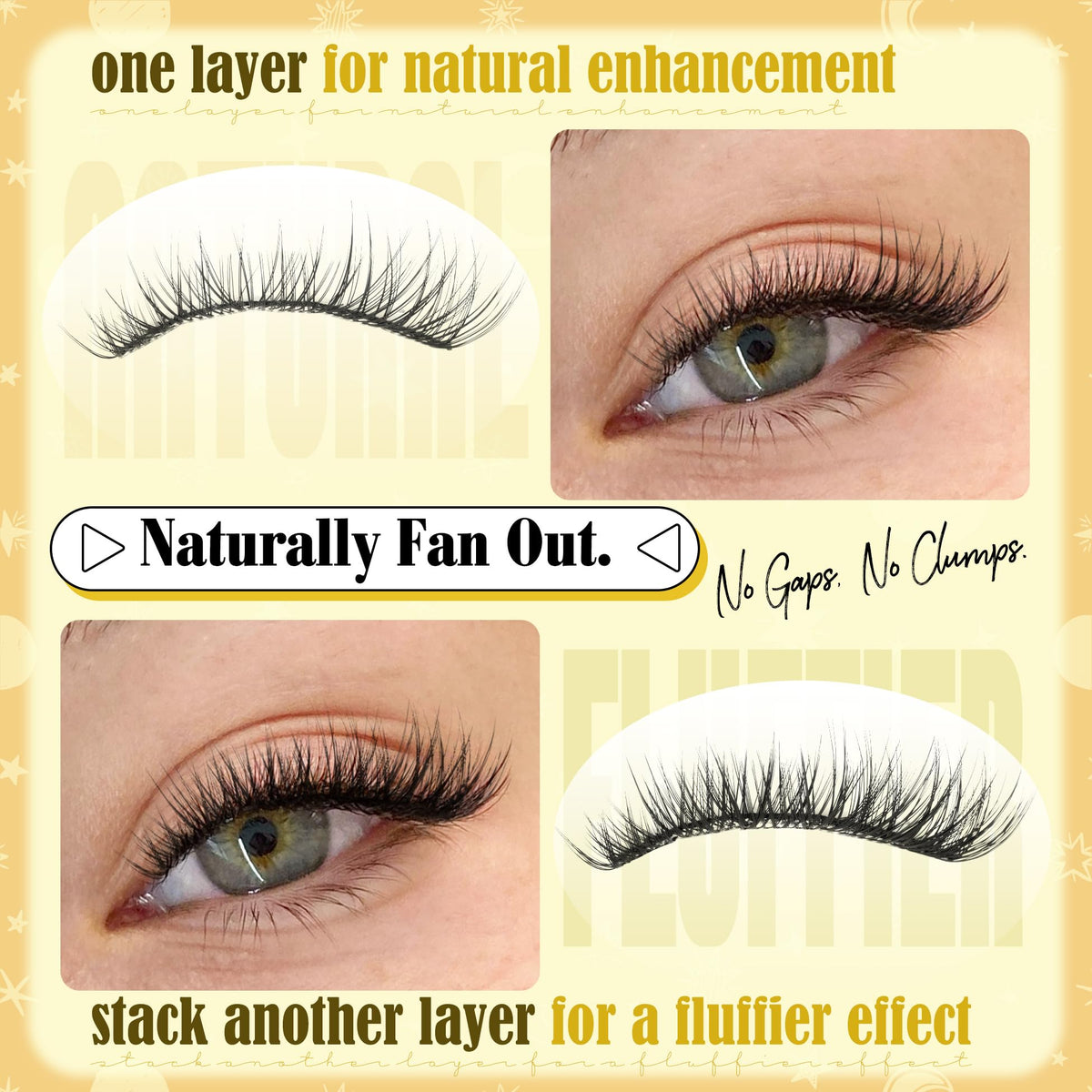 Short Lash Clusters Natural Cluster Eyelash Extensions 8-10-12MM Clear Band Cluster Lashes Extensions Wispy Individual Lashes CC-Curly Eyelash Clusters Pestañas Postizas Naturales 144Pcs DIY Lashes Mavphnee