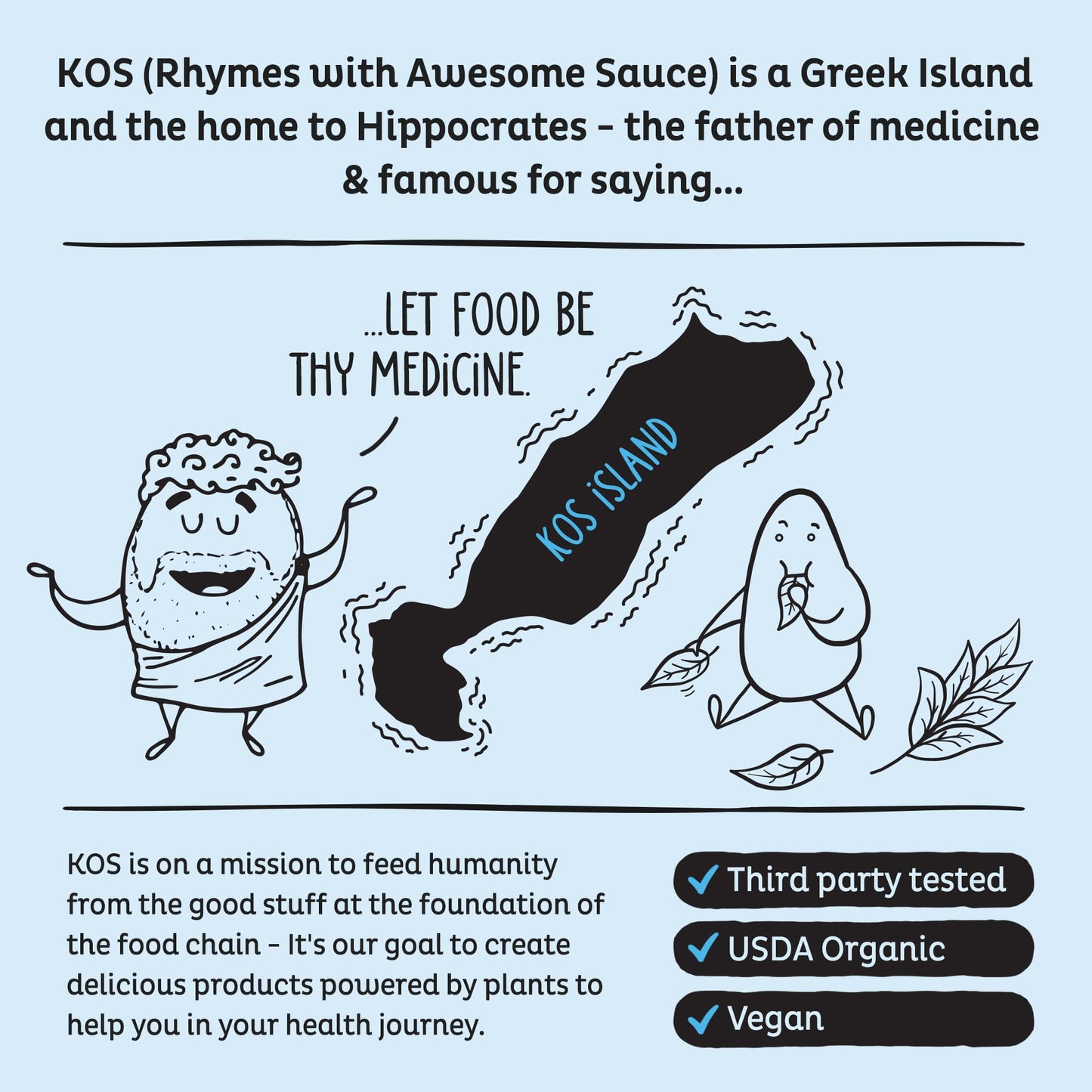KOS Plant Based Protein Powder, Blueberry Muffin - Organic Pea Protein Superfood with Spirulina and Immune Support Blend. Soy, Gluten, Dairy Free - Vegan Meal Replacement for Women & Men - 15 Servings KOS