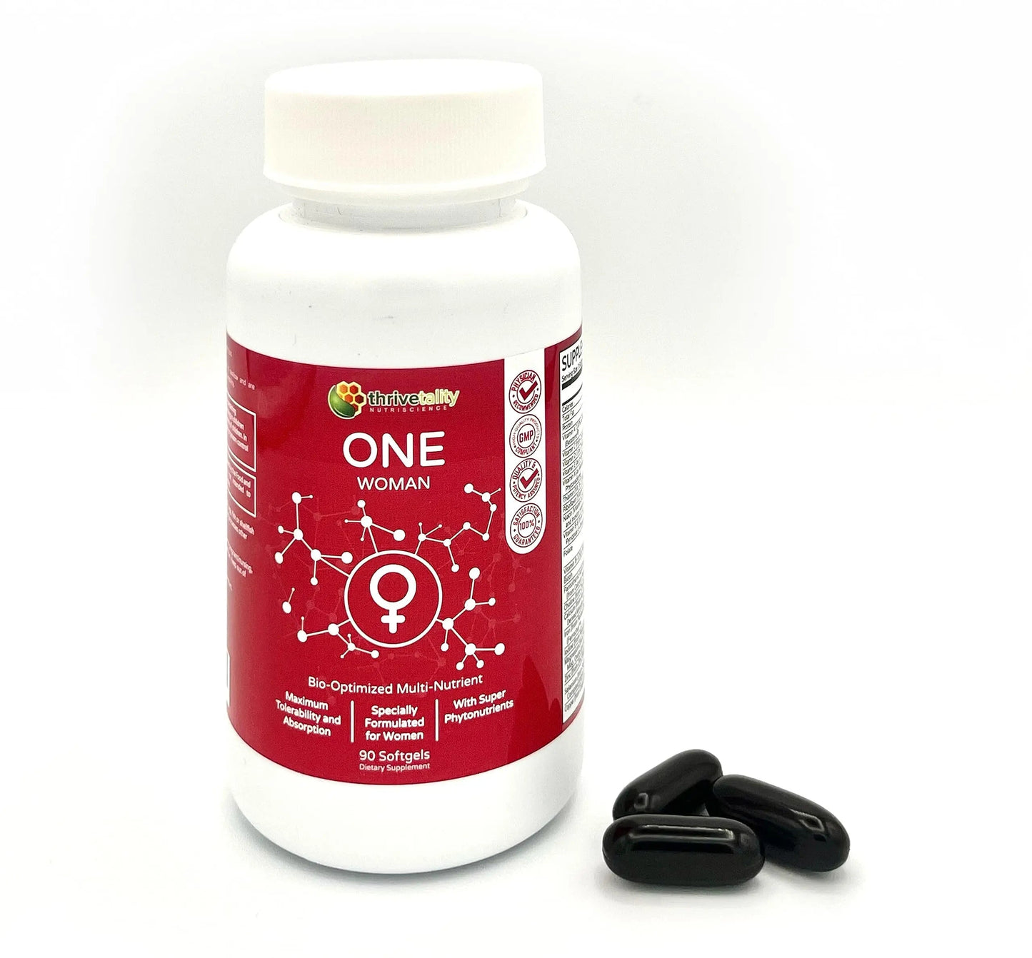 ONE Woman Bio-Optimized Multi-Nutrient by Thrivetality | Women's Multivitamin | #1 Physician Formulated | Science Based | Clinically Proven | Thrivetality Nutriscience