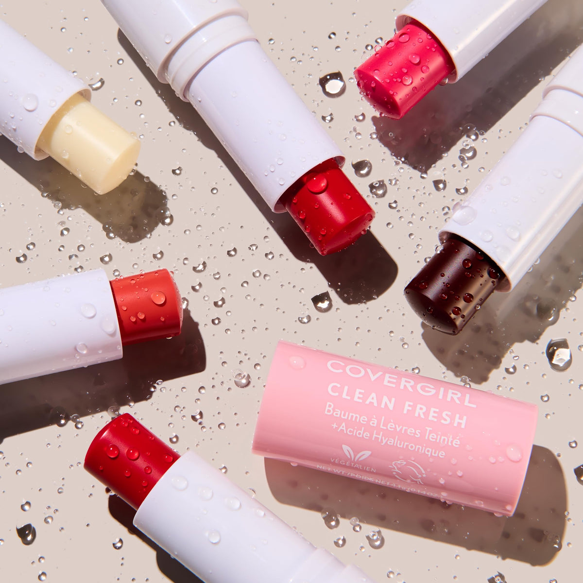 CoverGirl Clean Fresh Tinted Lip Balm, Vegan Formula, Hydrating, Natural Finish, Bliss You Berry, 1 Count COVERGIRL