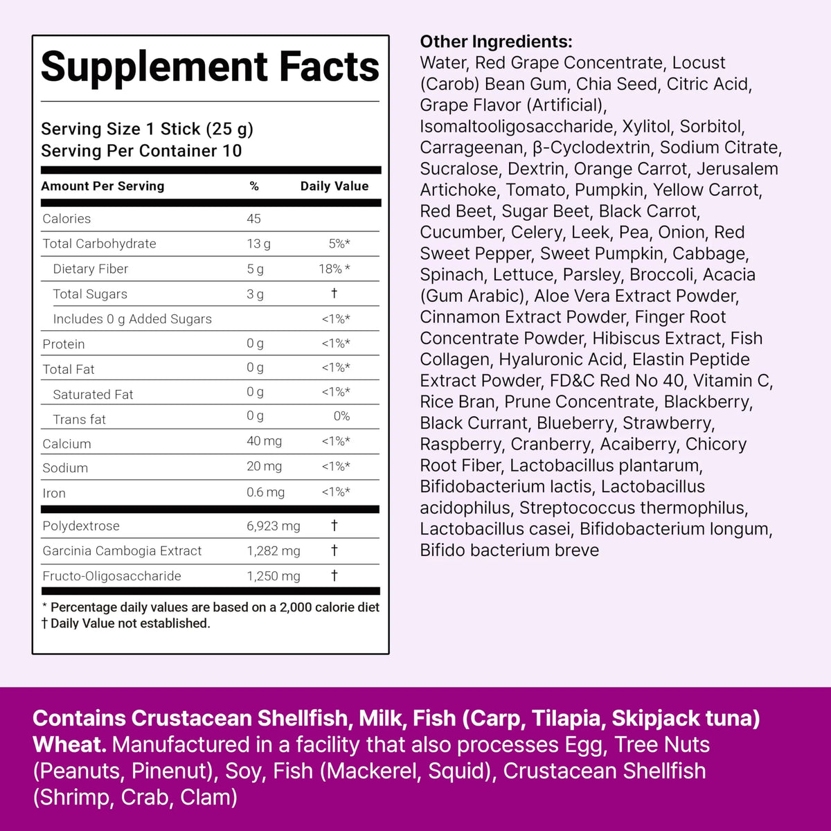 FOODOLOGY Coleology Bowel Movement Jelly (Grape & Prune) – Prebiotic Fiber Supplement for Gut Health & Daily Regularity, Chia Seeds, Korean Supplement – 10 Sticks FOODOLOGY
