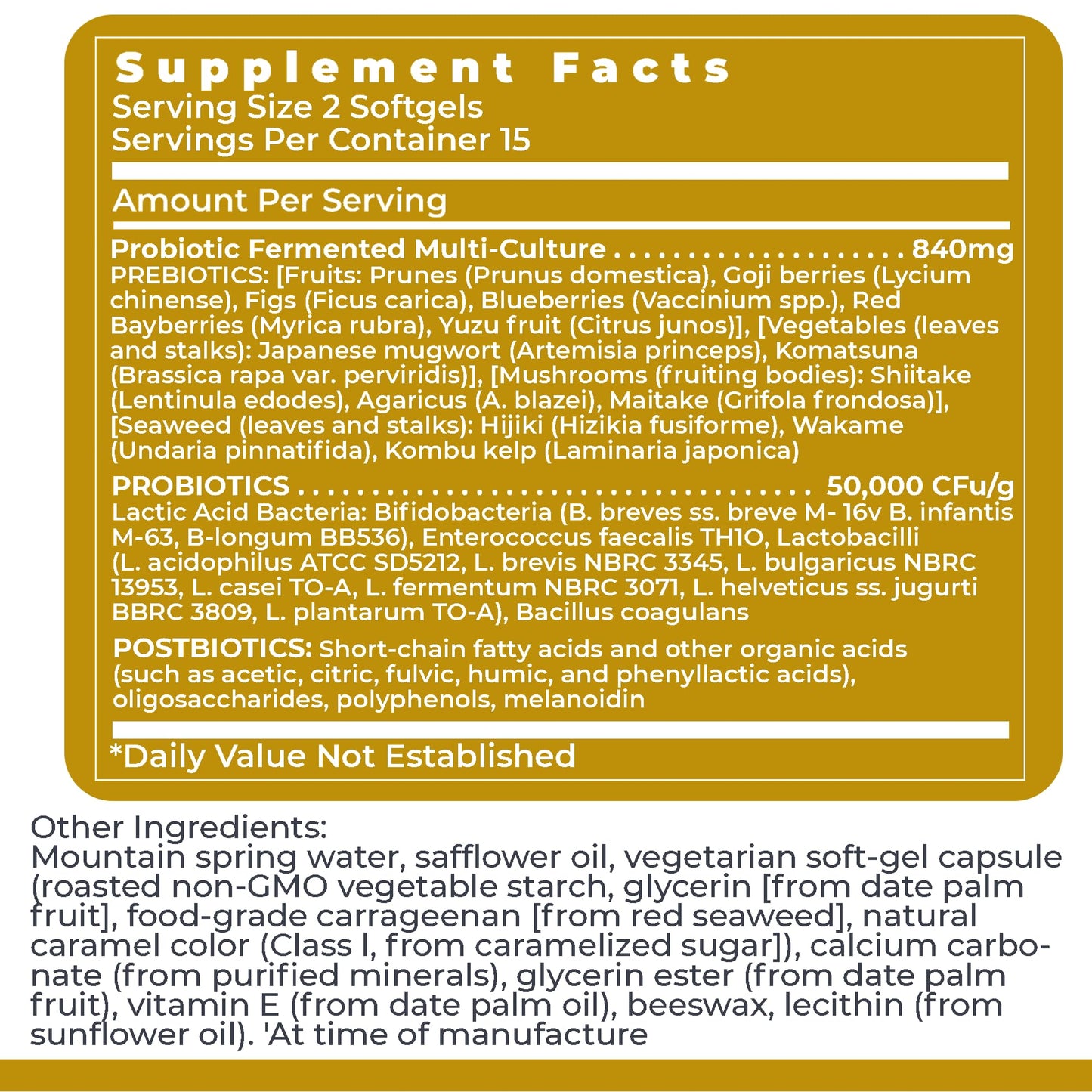 Premier Research Labs Premier Probiotic - Pre Pro Post Biotics for Women & Men, Quad Biotic, Quadbiotic, Prebiotics, Probiotics Premier Research Labs