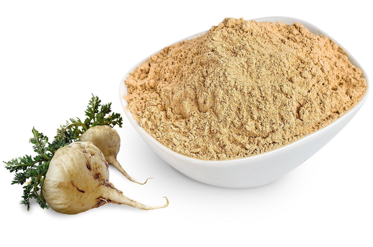 Sunfood Superfoods Organic Maca Powder Supplement for Men & Women - Maca Root Powder Organic with Adaptogens, Peruvian, Raw, Vegan - 8 Oz Bag Sunfood Superfoods