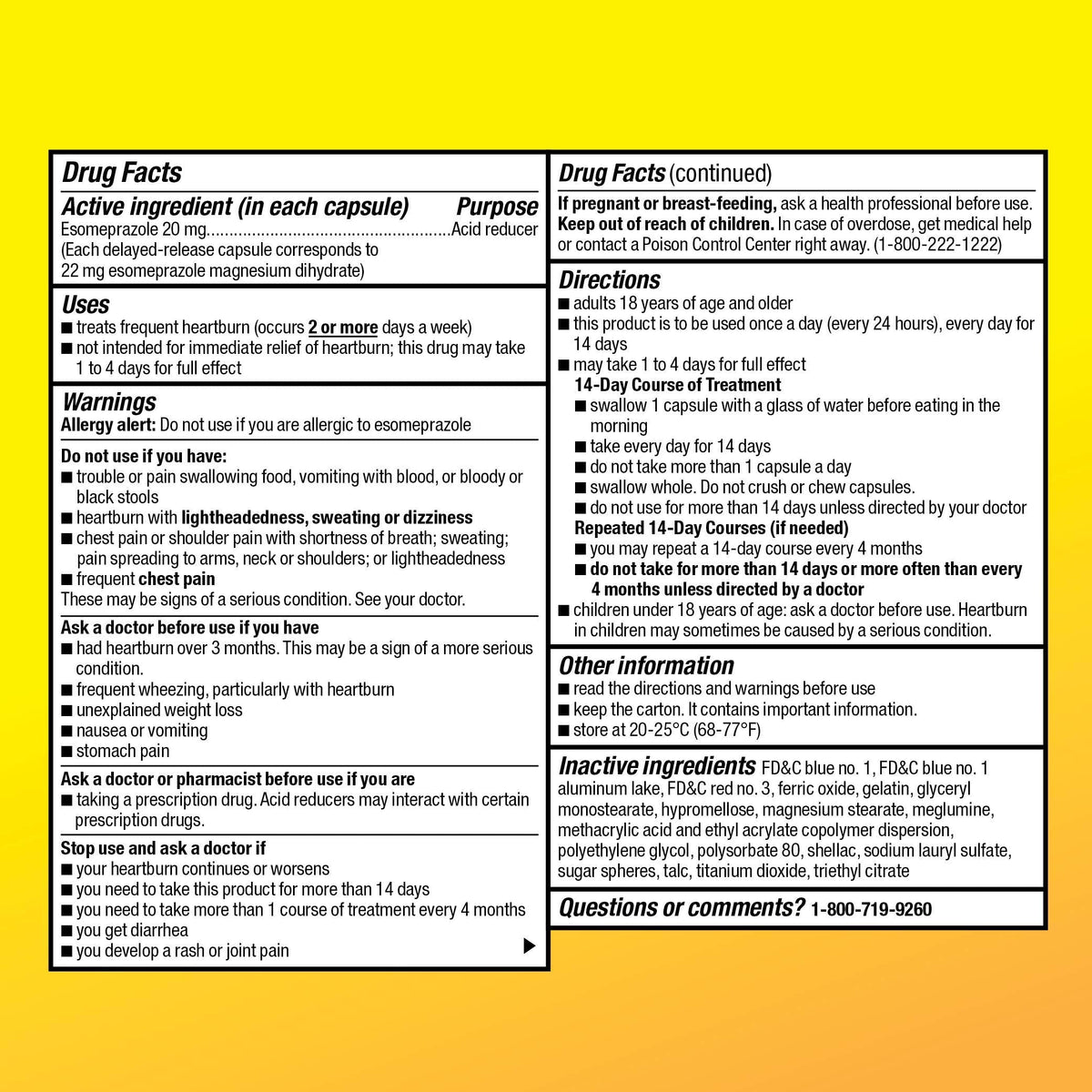 Amazon Basic Care Esomeprazole Magnesium Delayed-Release Mini Capsules, 20 mg, Acid Reducer, 24 Hour Heartburn Medicine, 42 Count Amazon Basic Care