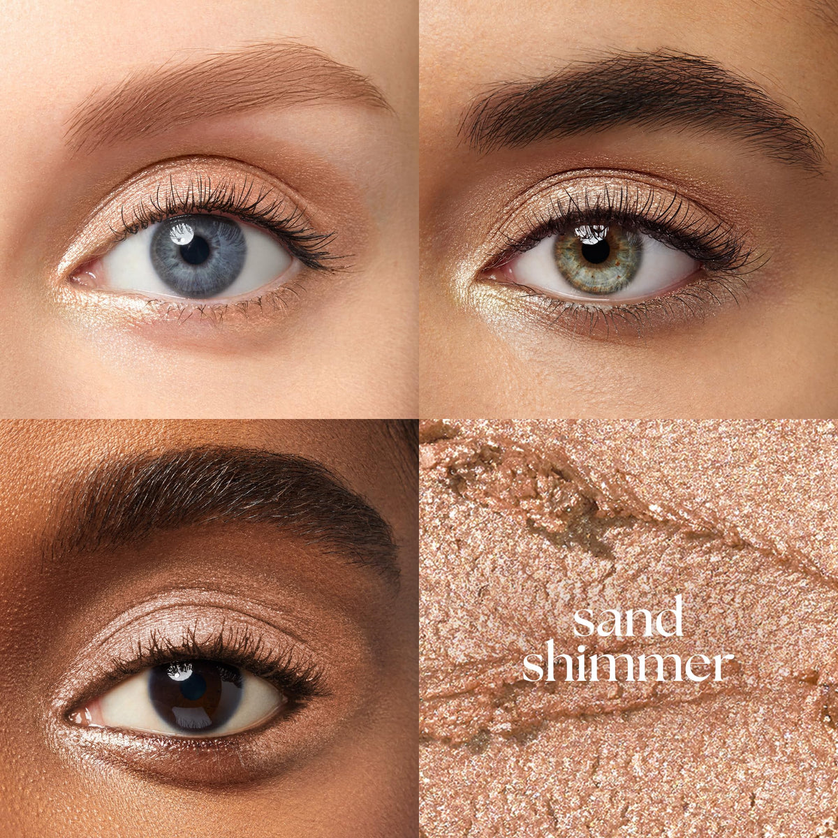 Julep Eyeshadow 101 Cream-to-Powder Waterproof Shadow Stick – Sand Shimmer – Long-Lasting, Crease-Proof, Champagne Toned Shimmer Cream Eyeshadow with Built-in Smudger Julep