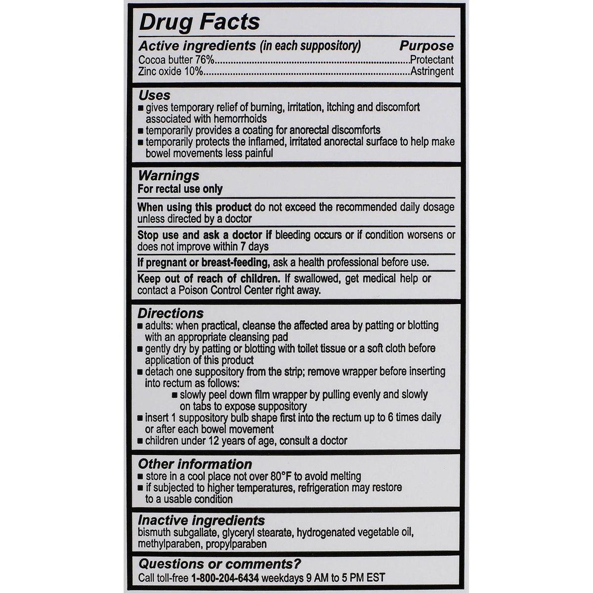 Calmol 4 Hemorrhoidal Suppositories with Soothing Natural Ingredients, 24 Count Calmol 4