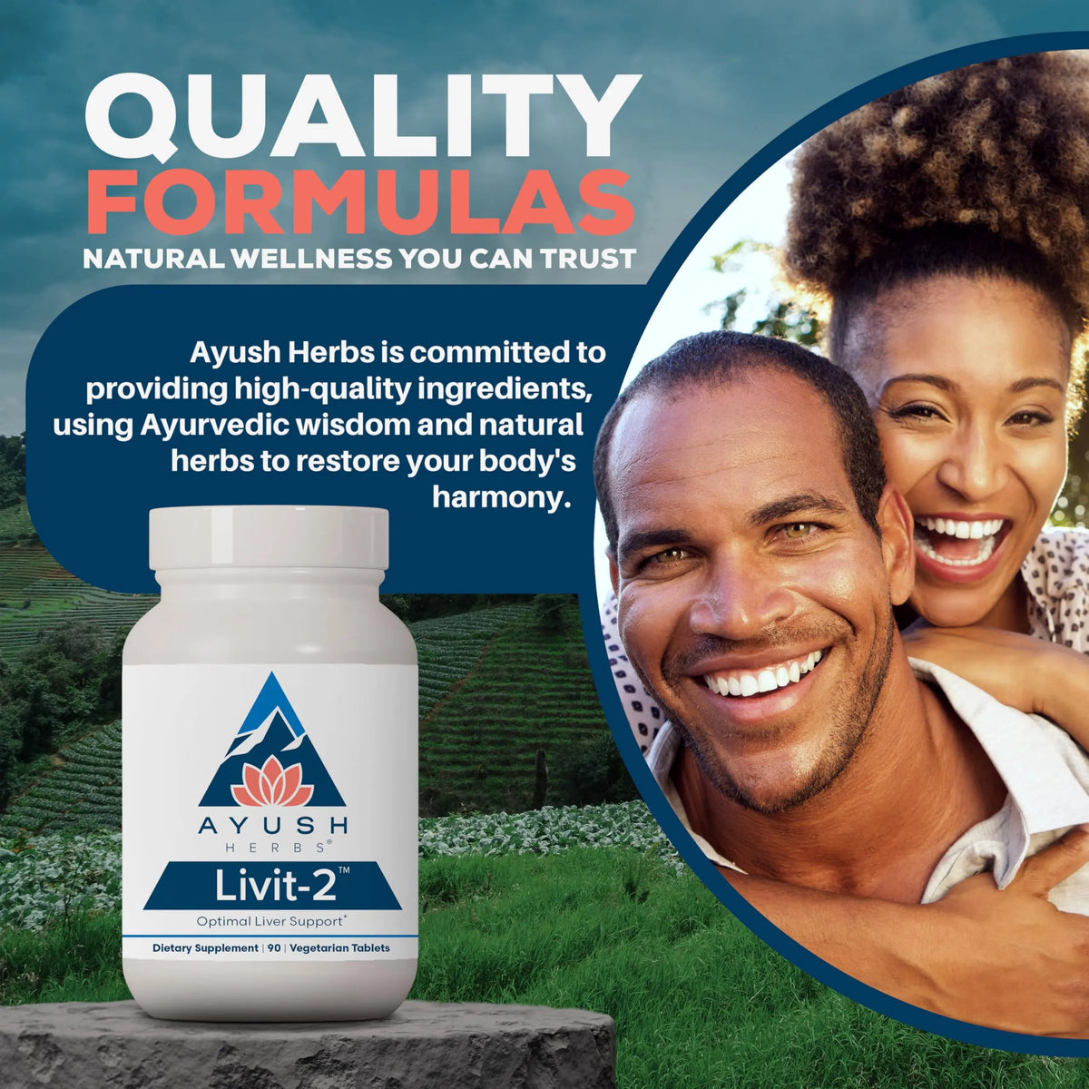 Ayush Herbs Livit-2 - Liver Care, Liver Support Supplement for Women & Men with Andrographis & Picrorhiza, Liver Pills Made with Organic Ingredients - 90 Servings Ayush Herbs