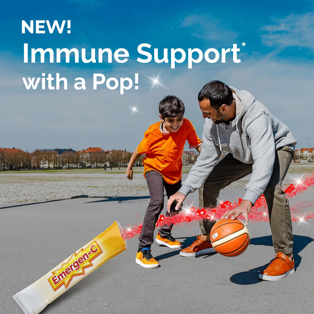 Emergen-C Kidz Crystals, On-the-Go Emergen-C Immune Support Supplement with Vitamin C, B Vitamins, Zinc and Manganese Emergen-C