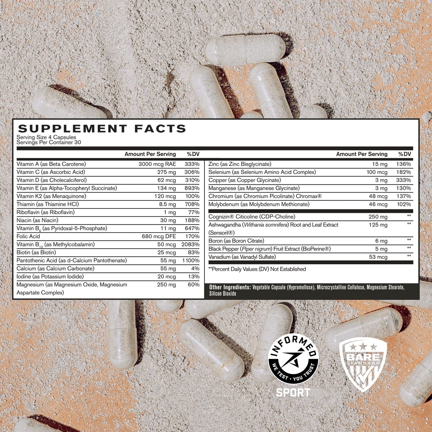 BARE PERFORMANCE NUTRITION BPN Strong Greens Superfood Powder, Strong Joints & Strong Multi-Vitamin Bundle BARE PERFORMANCE NUTRITION