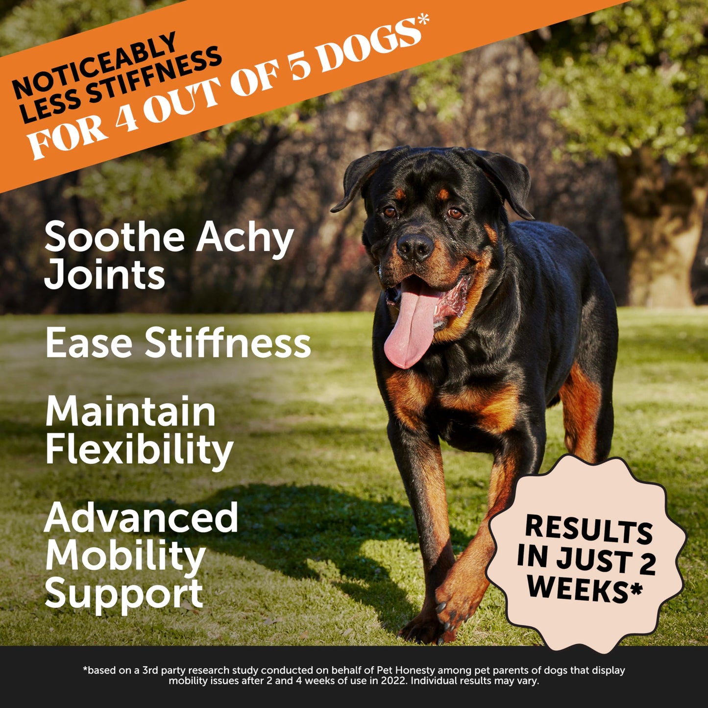 Pet Honesty Hip & Joint Health Max Strength – Dog Joint Support Chews with Glucosamine Chondroitin & Omega-3s – Joint Supplement for Dogs to Support Mobility, Flexibility & Comfort – Bacon (90 ct) Pet Honesty