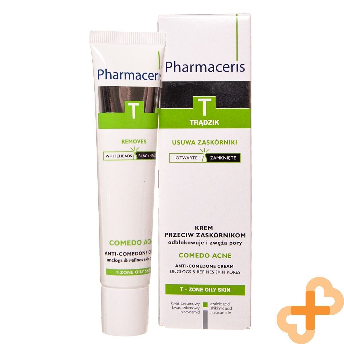 PHARMACER T Comedo Acne Cream Blackheads 40 ml Unclogs Skin Pores Pharmaceris