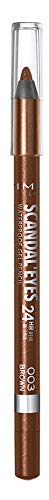 Rimmel London Scandaleyes Waterproof Gel Pencil Eyeliner, Long-Wearing, Ultra-Smooth, Smudge-Proof, 003, Brown, 0.04oz Rimmel