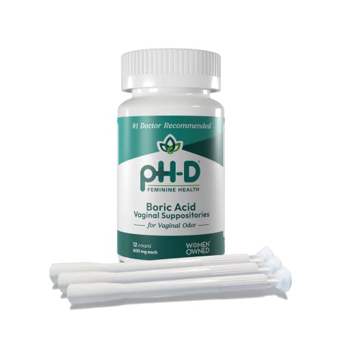 pH-D Feminine Health - Boric Acid Starter Bundle - pH-D Boric Acid Vaginal Suppositories 12 Count pH-D Feminine Health Support buy australia supplements