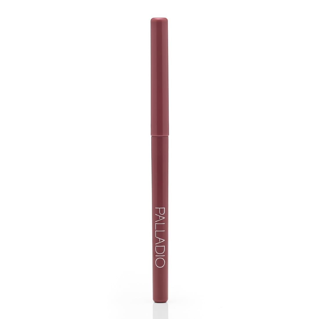 Palladio, Retractable Waterproof Lip Liner High Pigmented and Creamy Color Slim Twist Up Smudge Proof Formula with Long Lasting All Day Wear No Sharpener Required, Plum Palladio