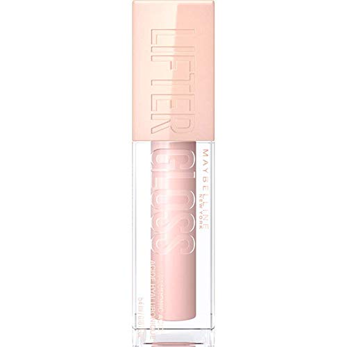 Maybelline Lifter Gloss, Hydrating Lip Gloss with Hyaluronic Acid, Ice, Pink Neutral, 0.18 Ounce MAYBELLINE