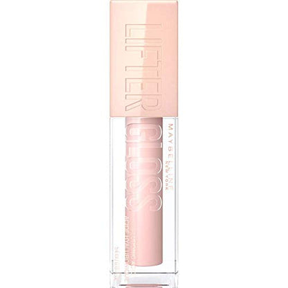 Maybelline Lifter Gloss, Hydrating Lip Gloss with Hyaluronic Acid, Ice, Pink Neutral, 0.18 Ounce MAYBELLINE