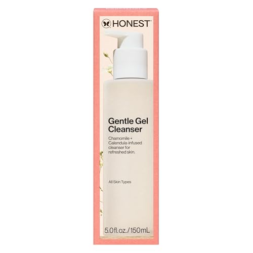 Honest Beauty Gentle Gel Daily Face Cleanser, Calms, Refreshes, Hydrates, Vegan Safe for Sensitive Skin, 5 fl oz Honest Beauty