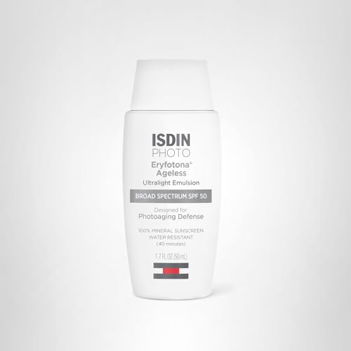 ISDIN Eryfotona Ageless SPF 50 (1.7 Fl Oz) | Tinted Mineral Sunscreen for Face with Zinc Oxide | Anti-Aging Sunscreen with DNA Repairsomes & Vitamin E ISDIN