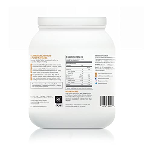 Supreme Nutrition Whey Protein Concentrate | 1.12kg - 28 Servings | Lean Muscle Supreme Nutrition buy australia supplements