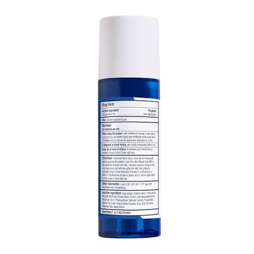 PanOxyl Clarifying Exfoliant with 2% Salicylic Acid, BHA Liquid Exfoliant for Face, Unclogs, Minimizes Appearance of Pores PanOxyl